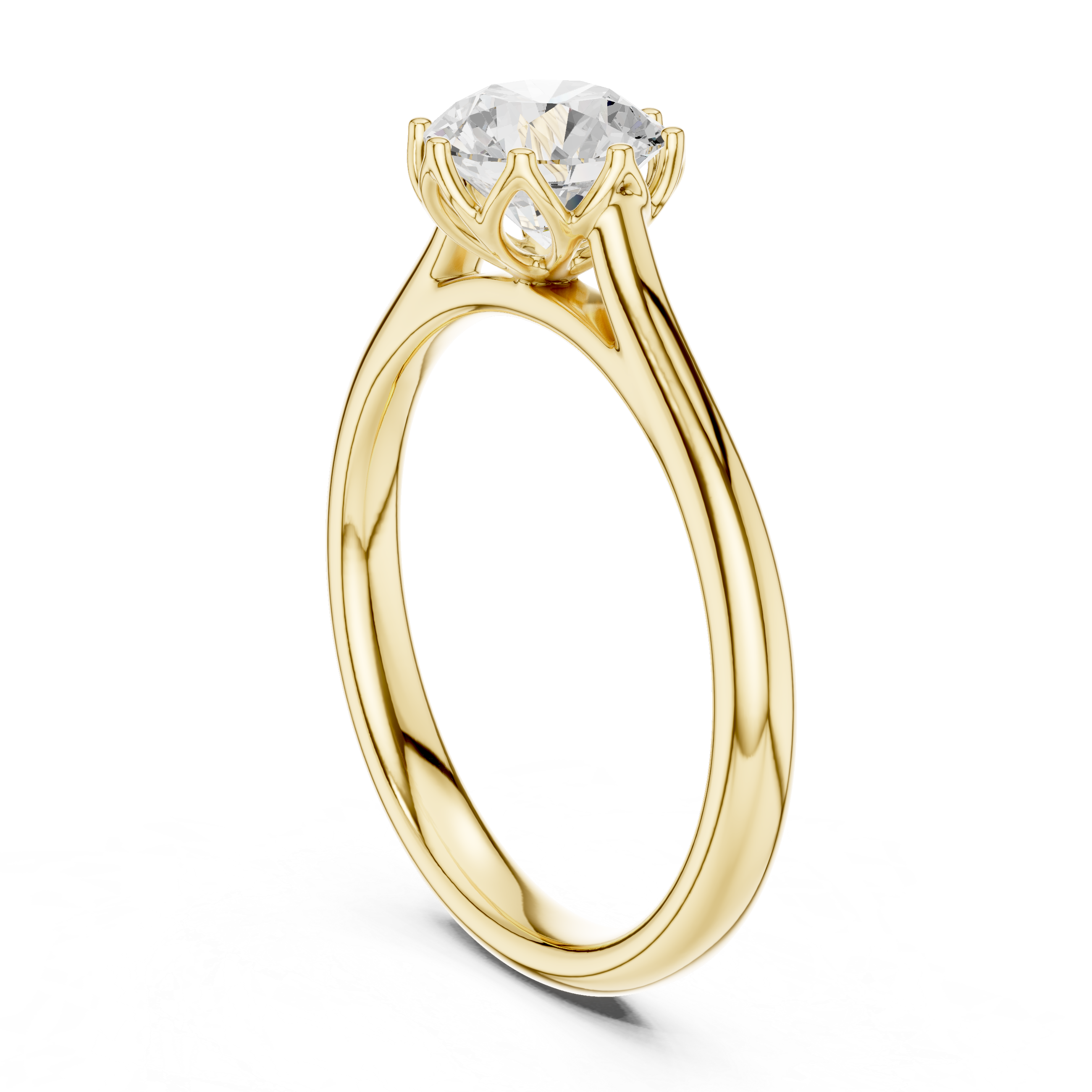 Classic Round Solitaire Engagement Ring
