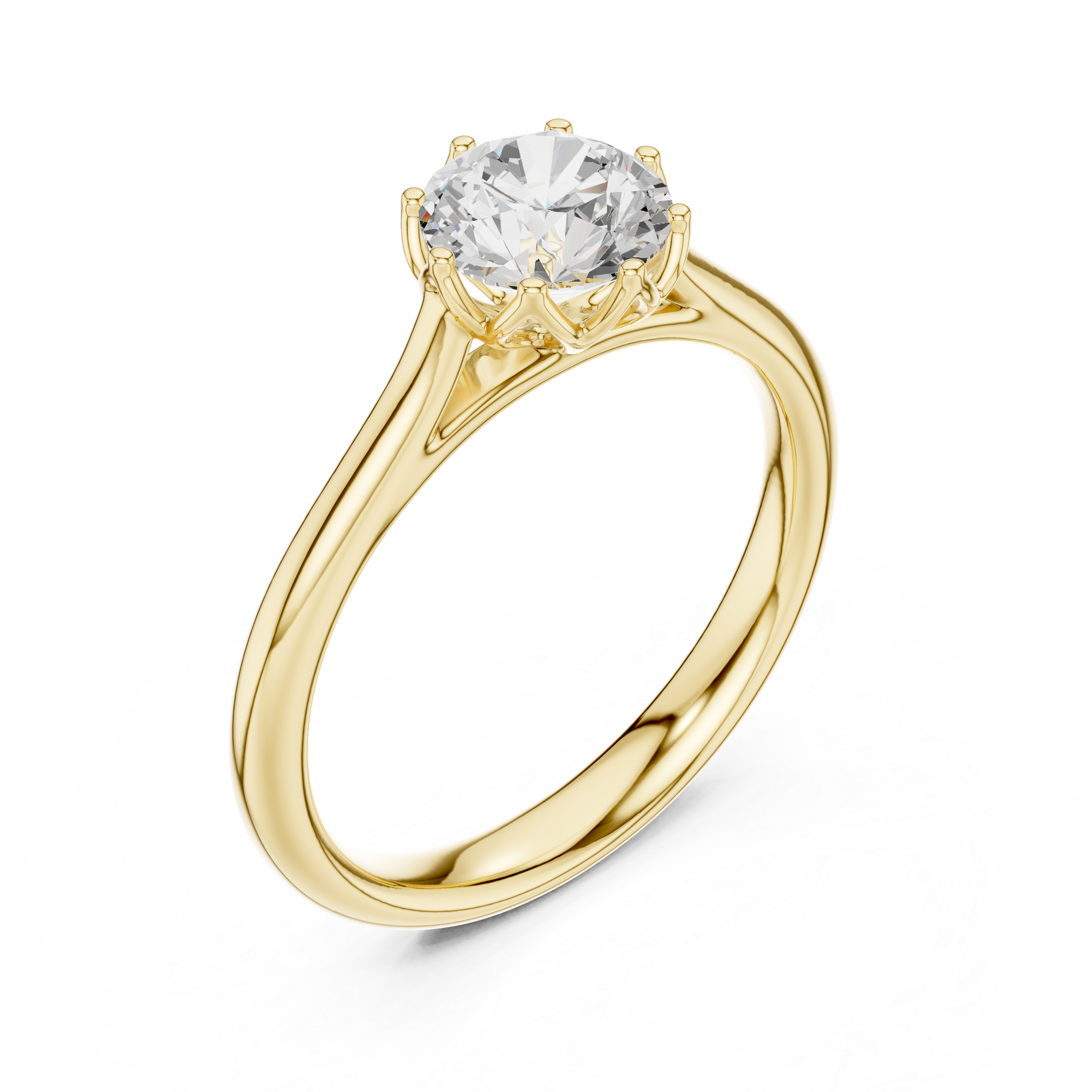Classic Round Solitaire Engagement Ring