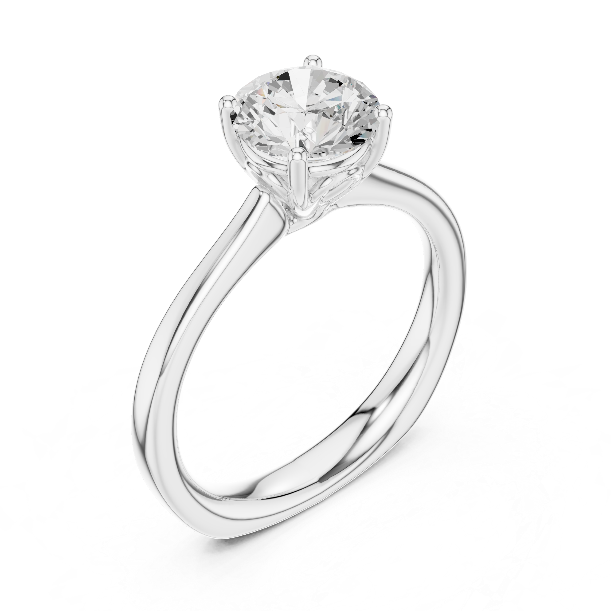 Classic Solitaire Diamond Engagement Ring