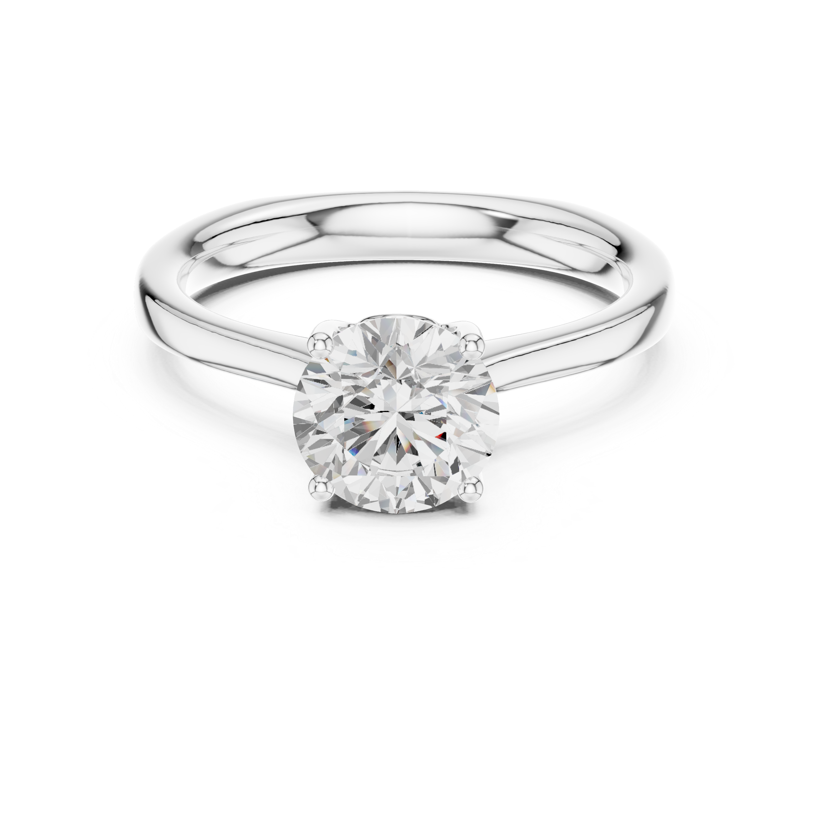 Classic Solitaire Diamond Engagement Ring