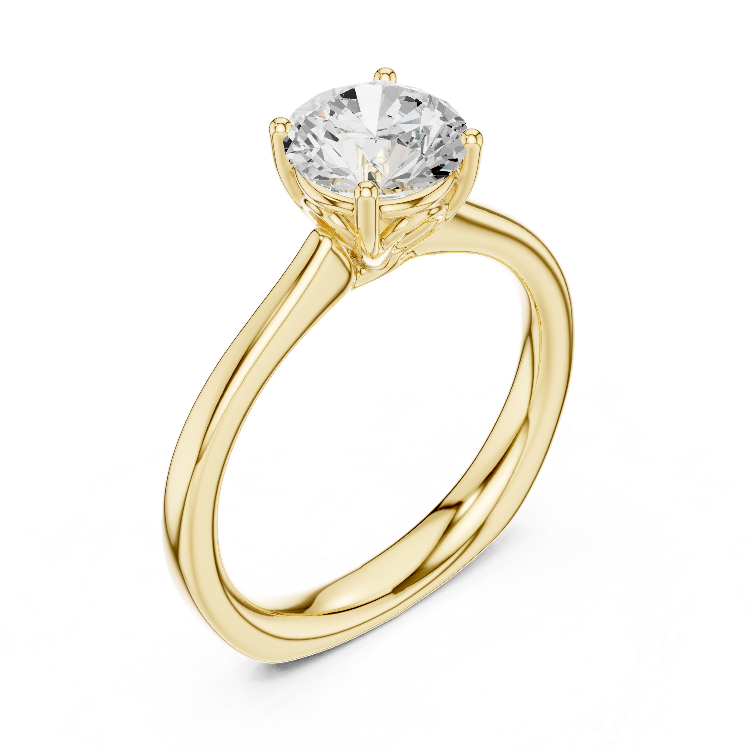 Classic Solitaire Diamond Engagement Ring