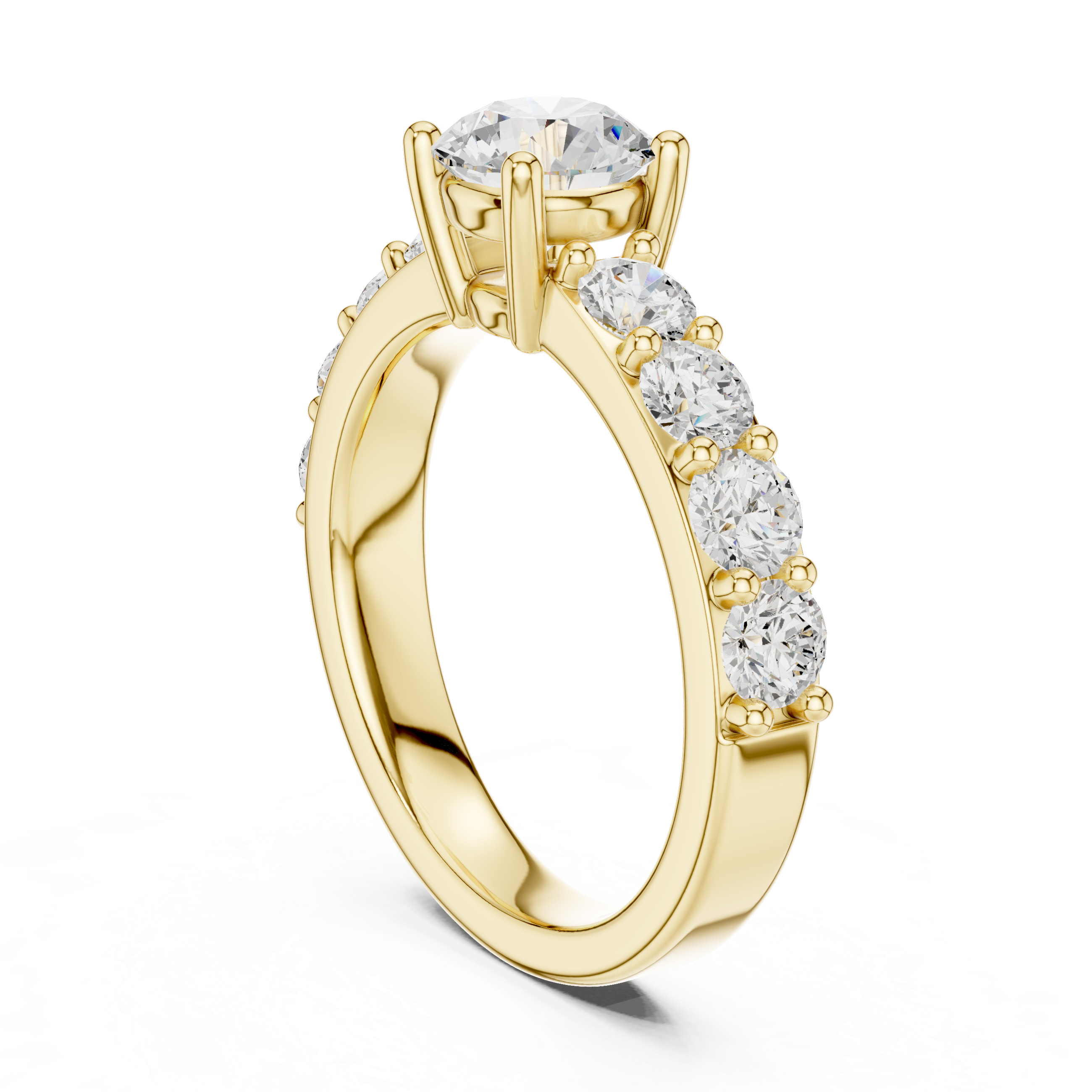 Classic Round Diamond Engagement Ring