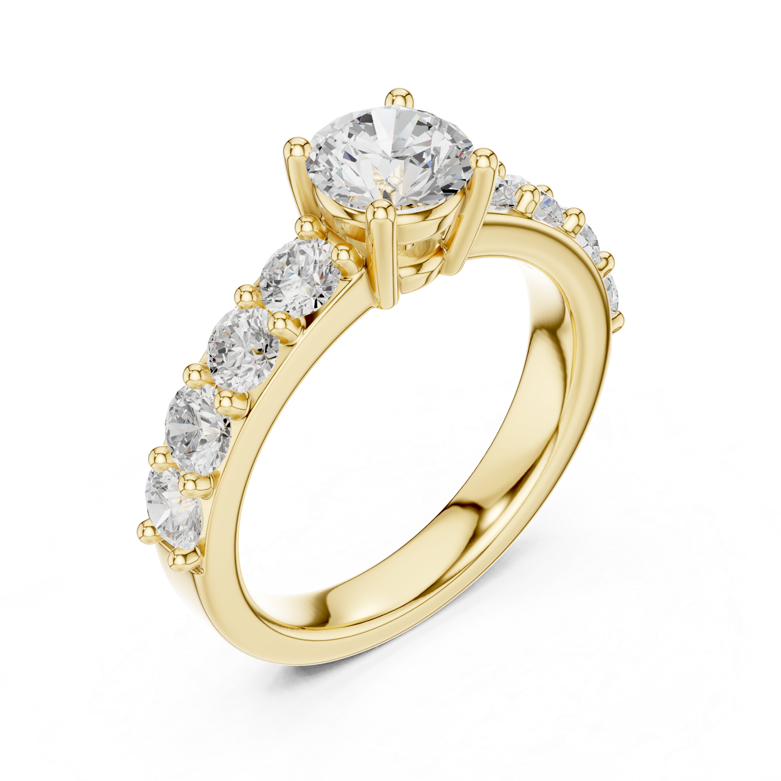 Classic Round Diamond Engagement Ring