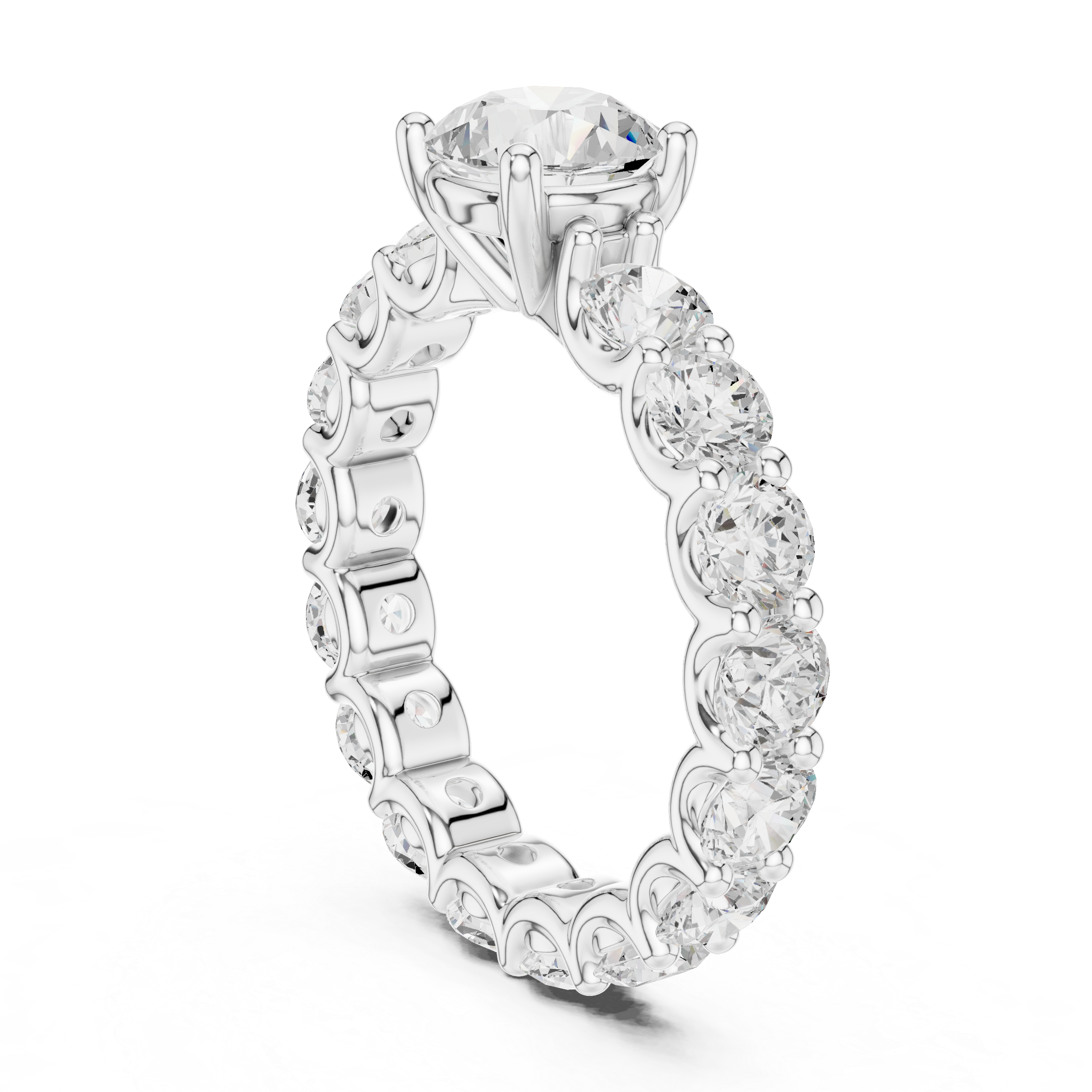 Round Diamond Halo Engagement Ring