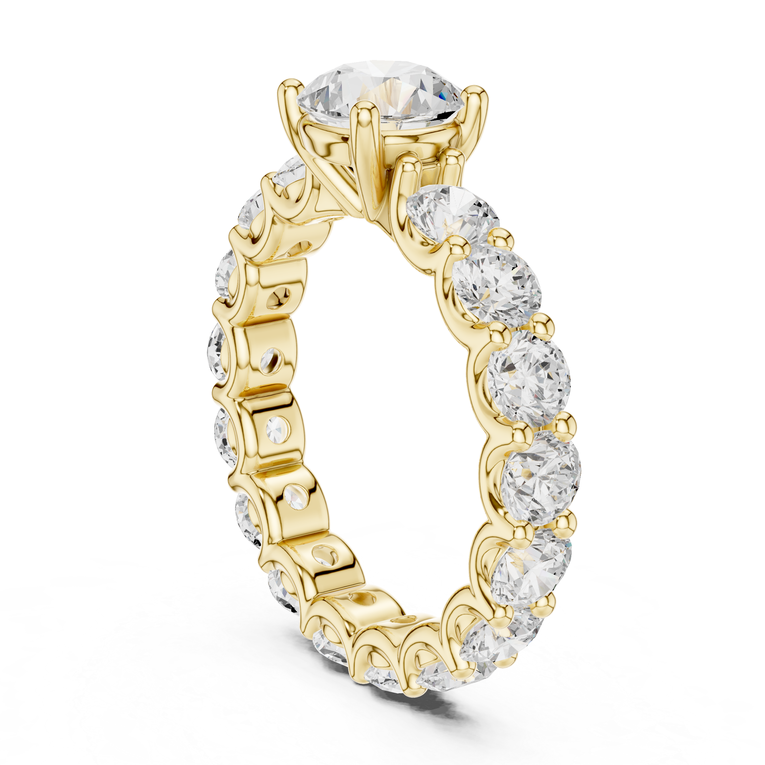Round Diamond Halo Engagement Ring