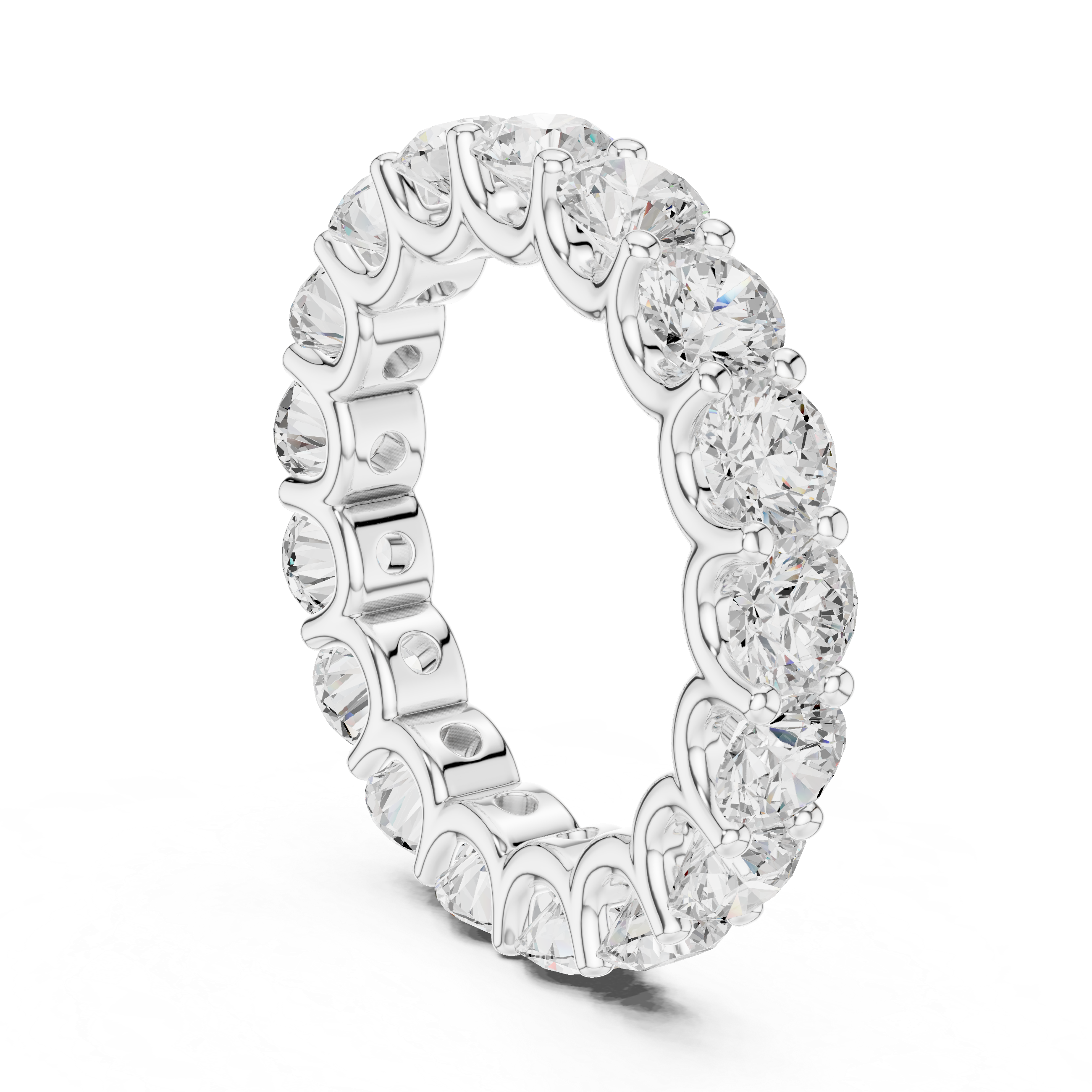 Round Diamond Eternity Wedding Ring