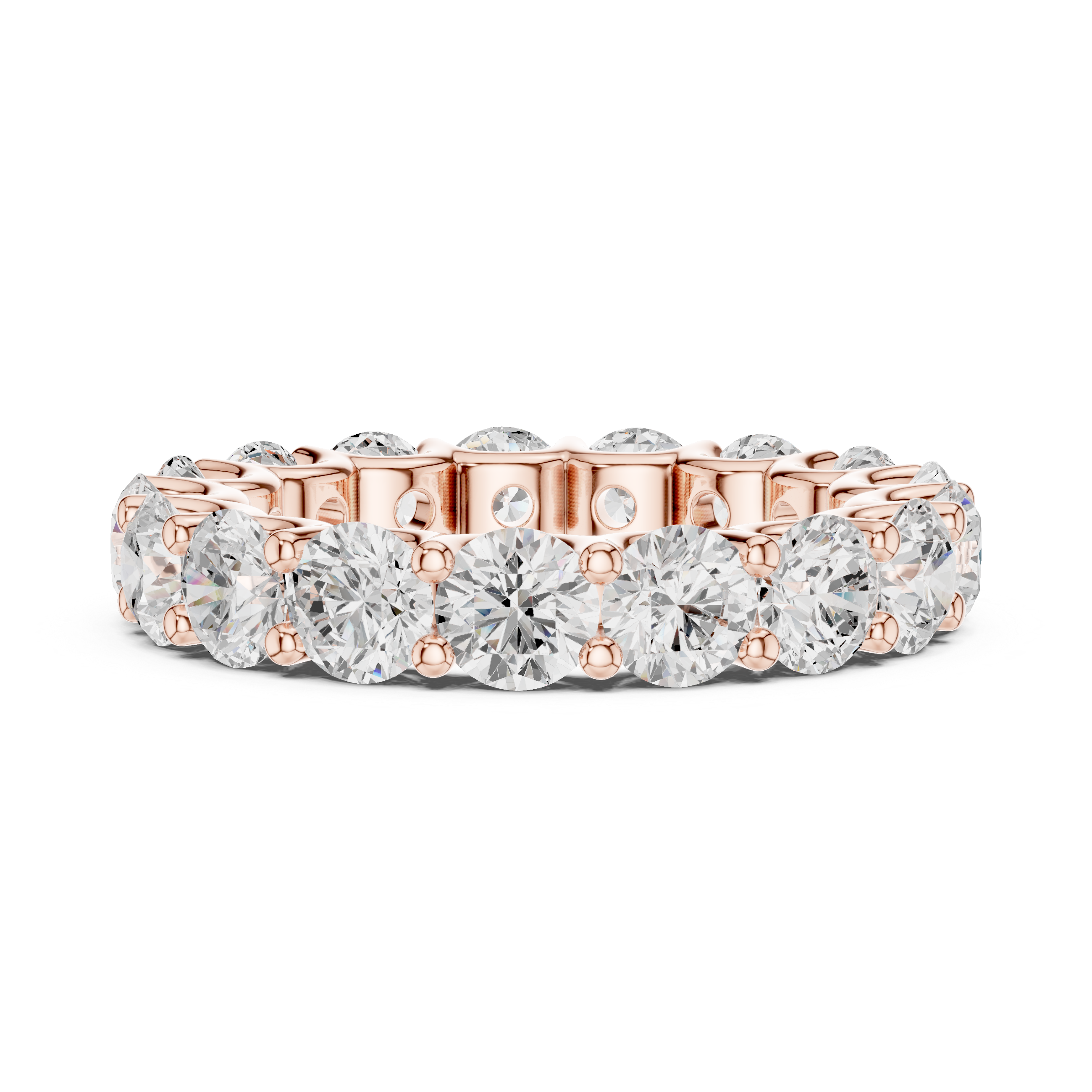 Round Diamond Eternity Wedding Ring