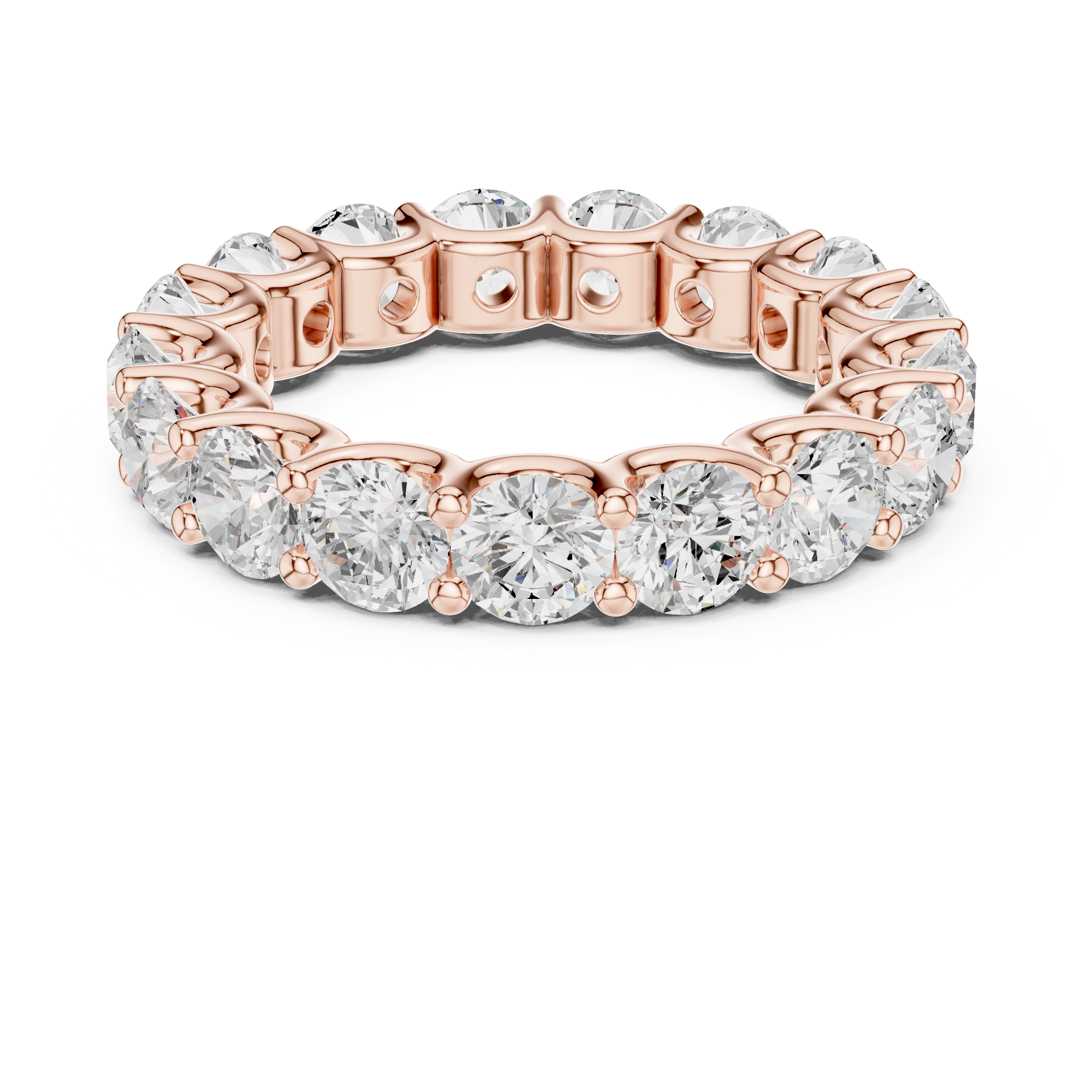 Round Diamond Eternity Wedding Ring