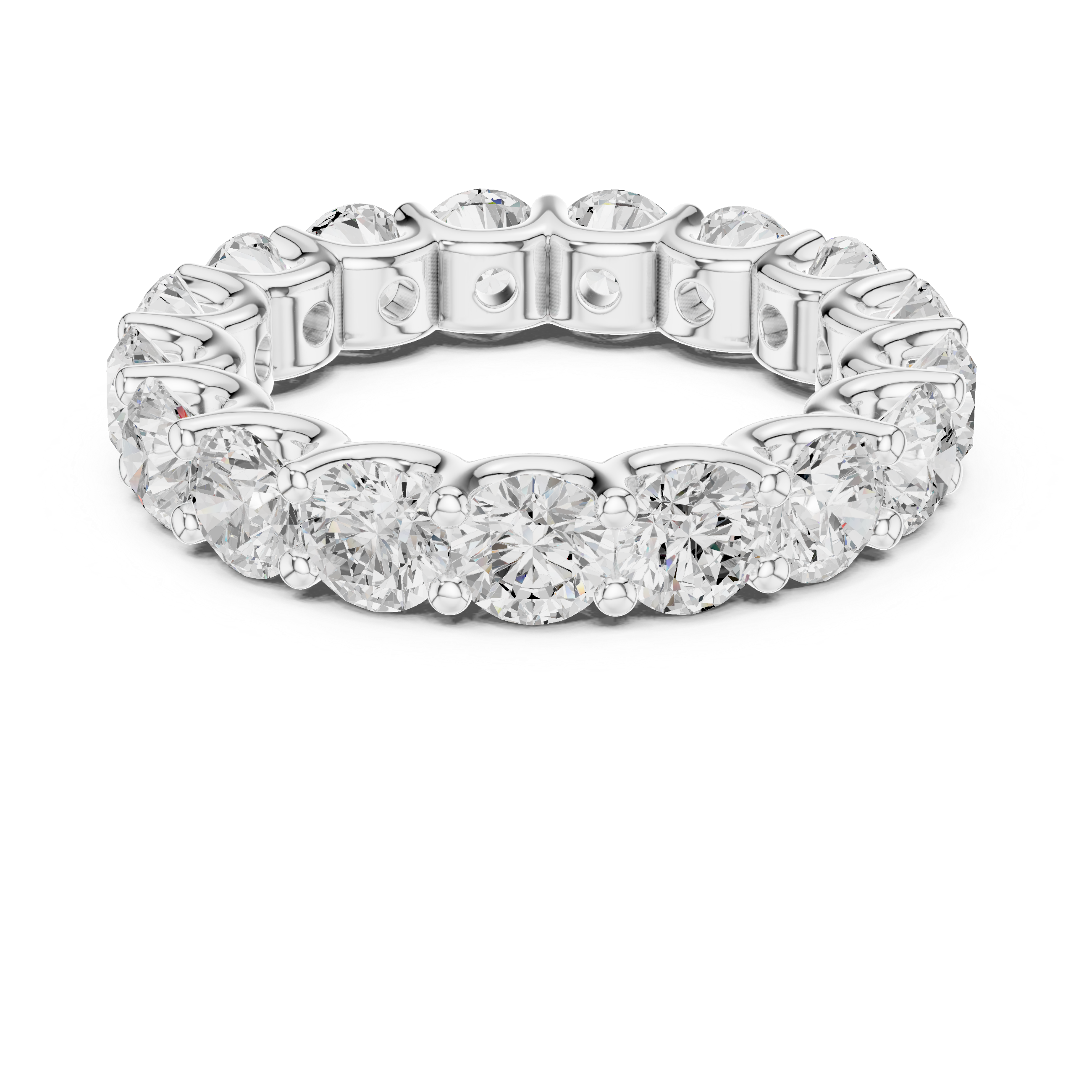 Round Diamond Eternity Wedding Ring