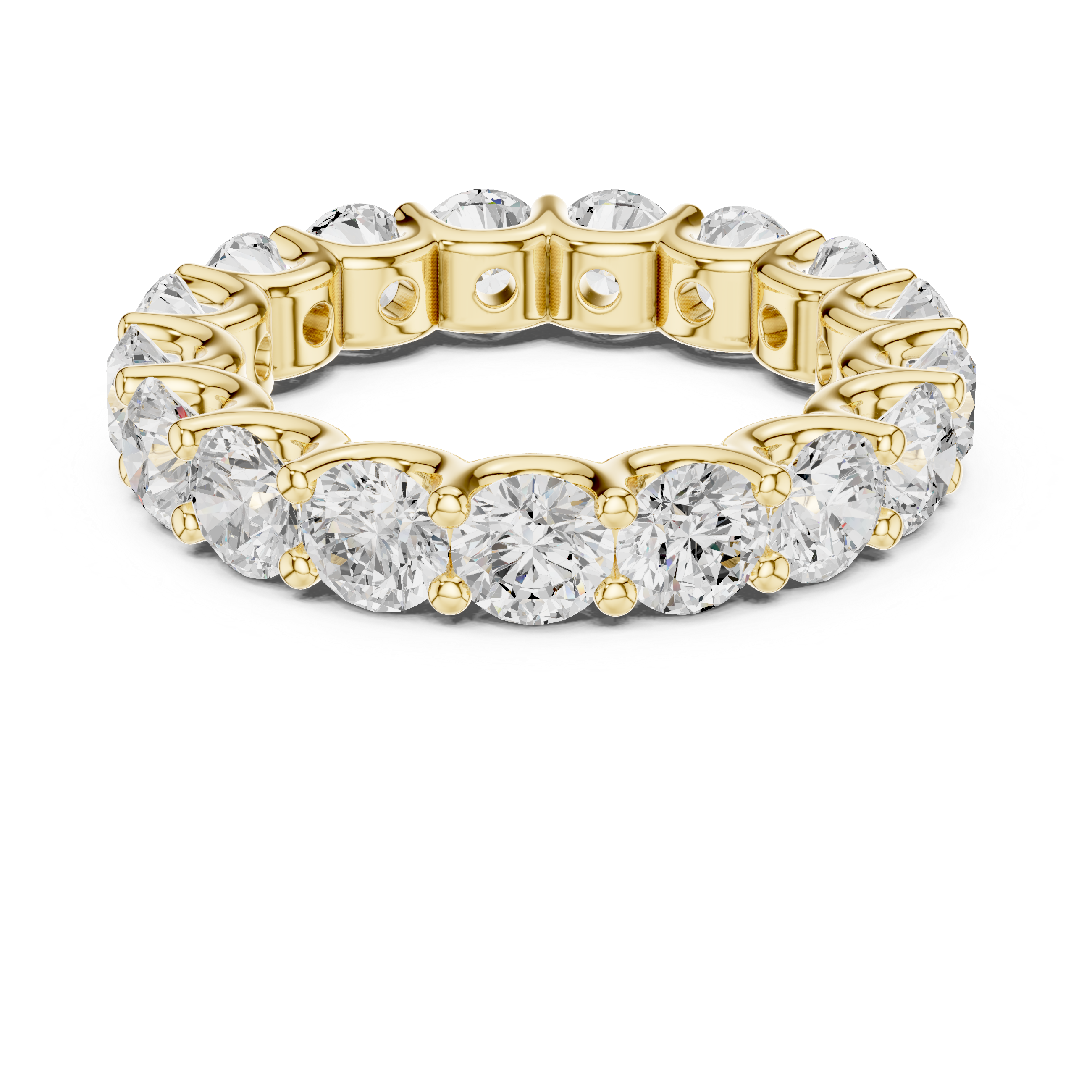 Round Diamond Eternity Wedding Ring