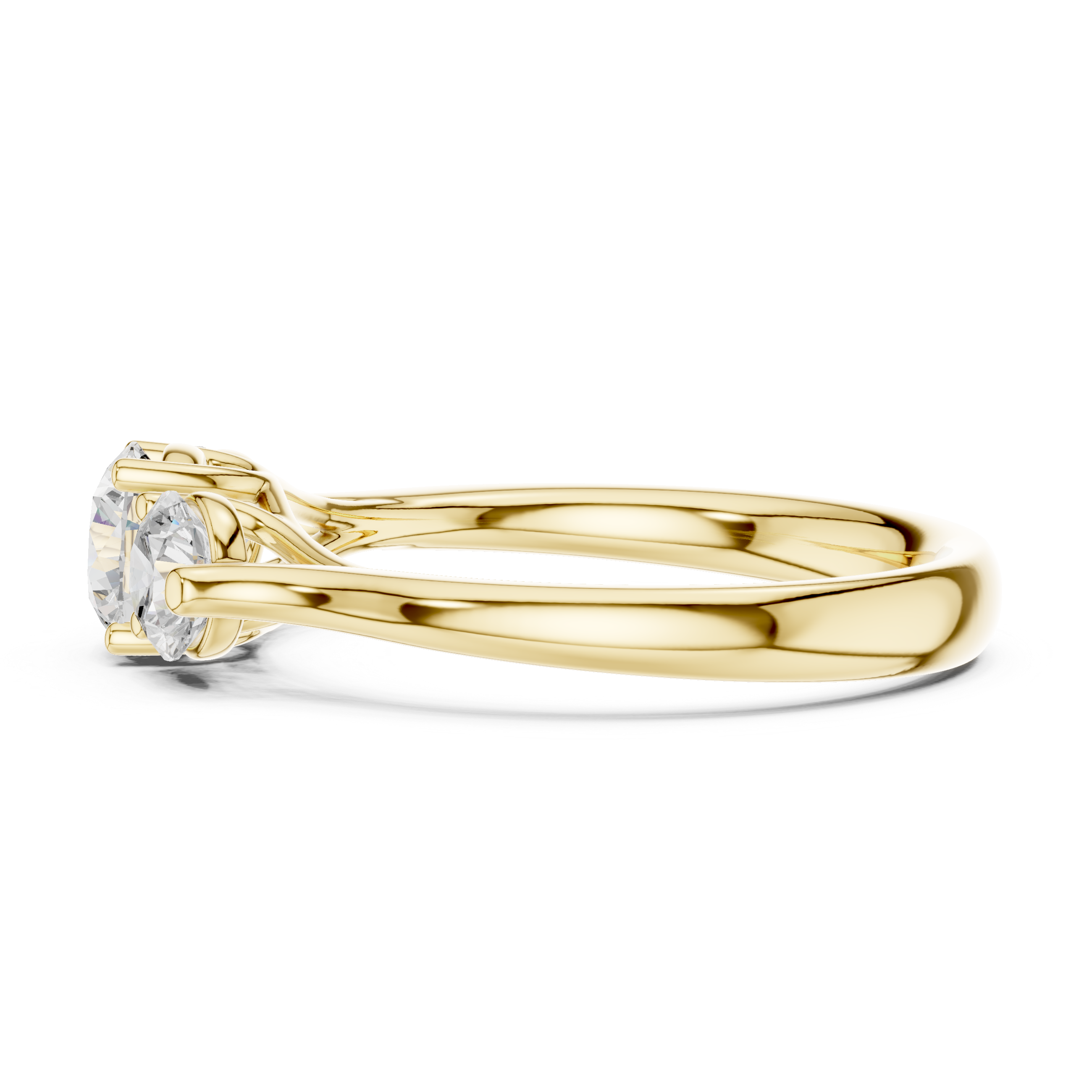 Classic Three Stone Diamond Engagement Ring