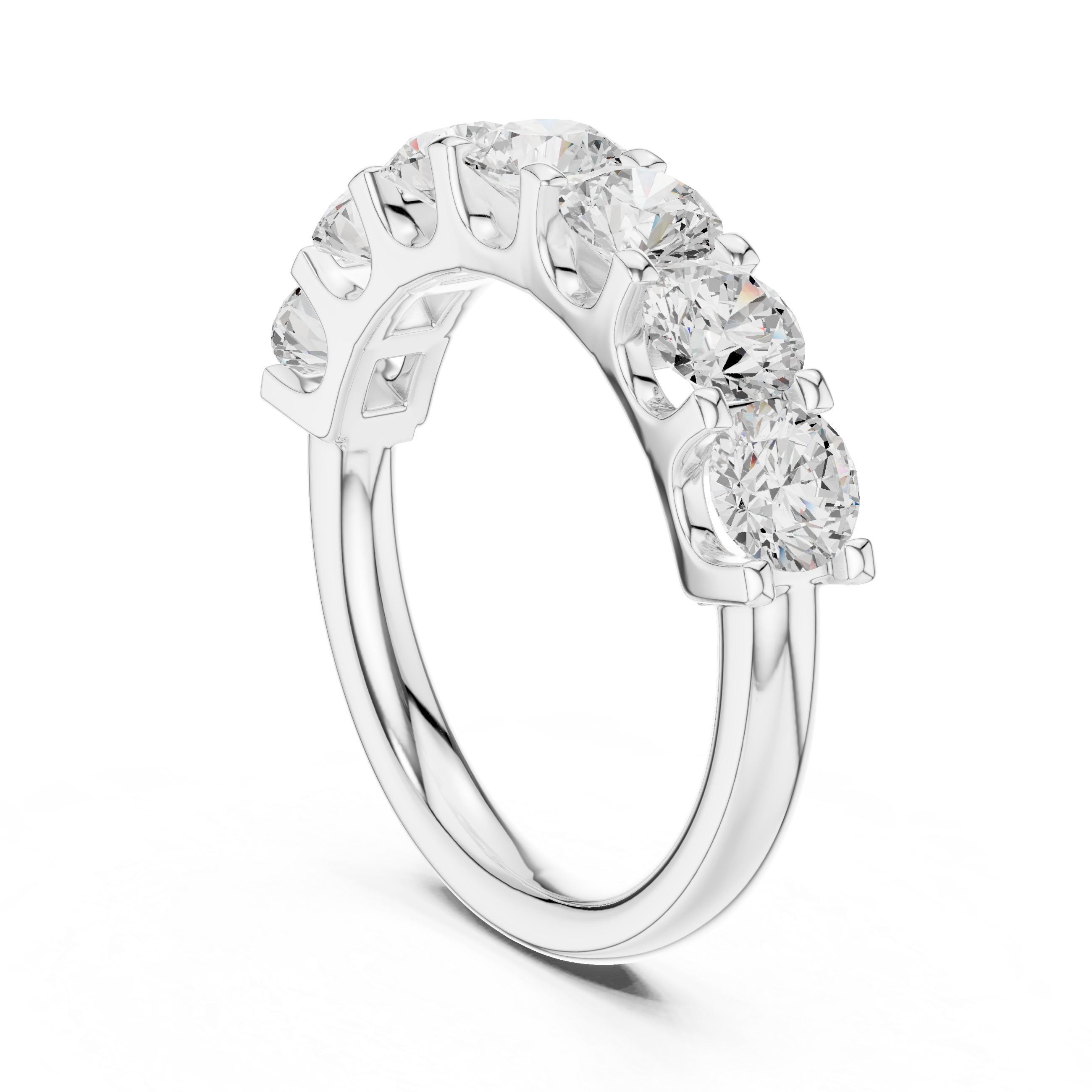 Seven Stone Diamond Anniversary Ring