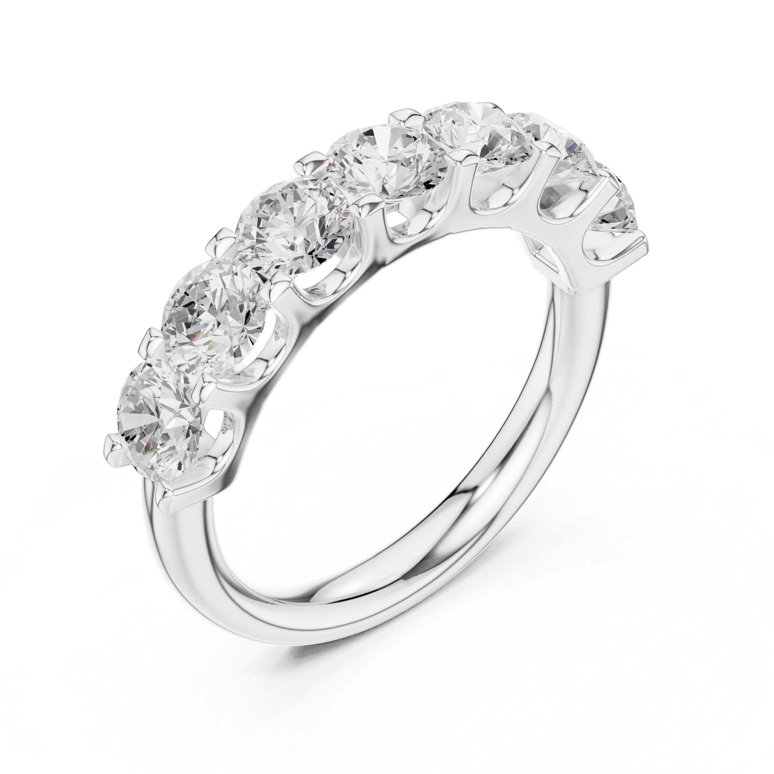 Seven Stone Diamond Anniversary Ring