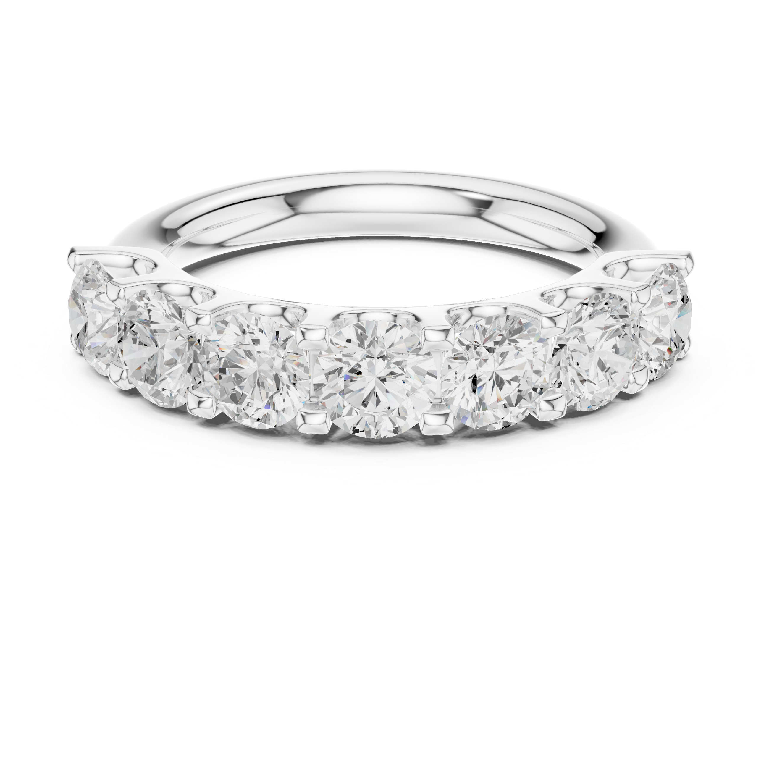 Seven Stone Diamond Anniversary Ring