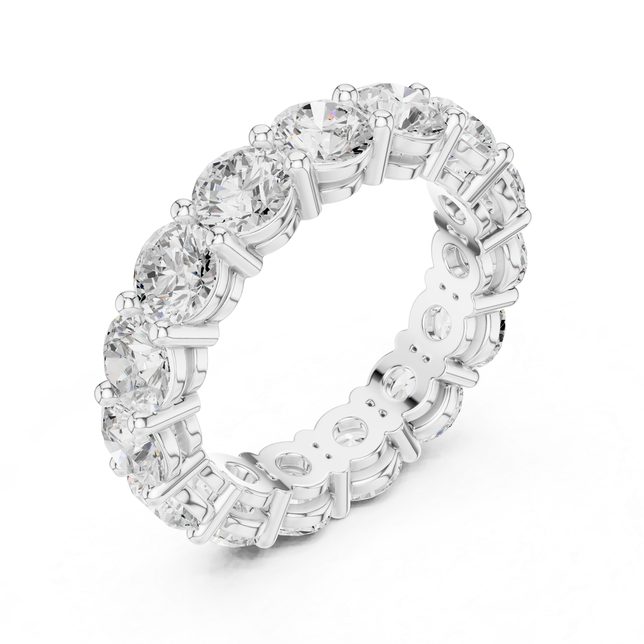 Luxury Round Diamond Eternity Band