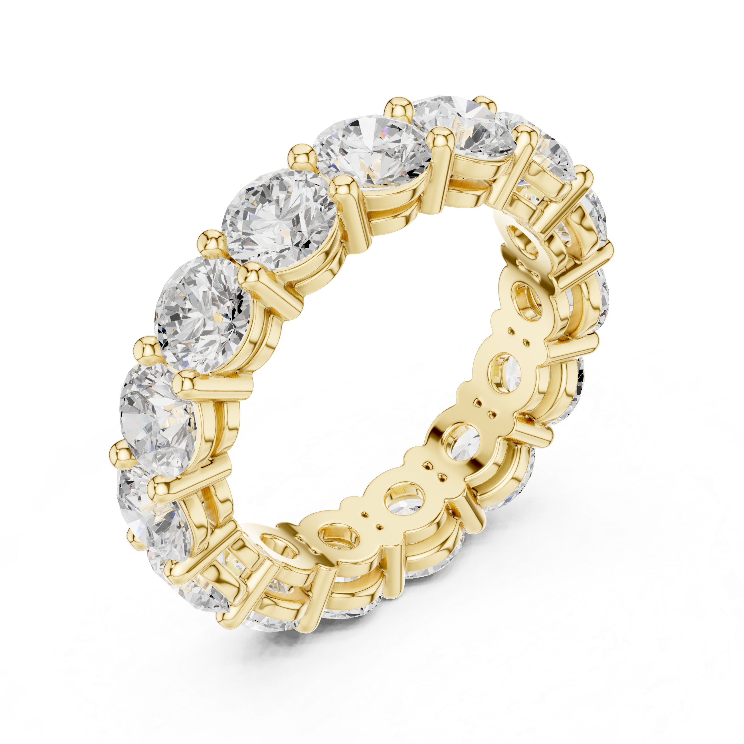 Luxury Round Diamond Eternity Band