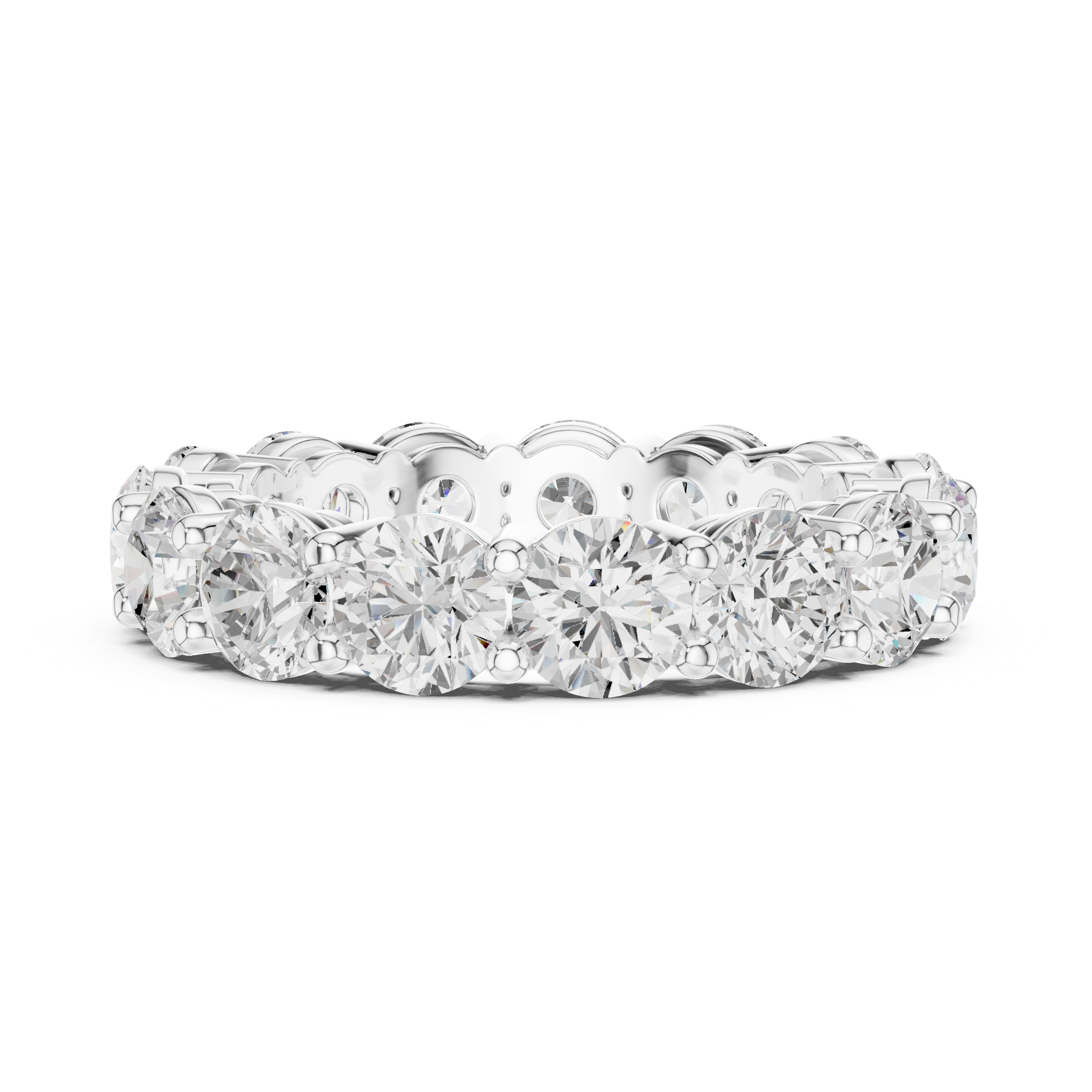 Luxury Round Diamond Eternity Band