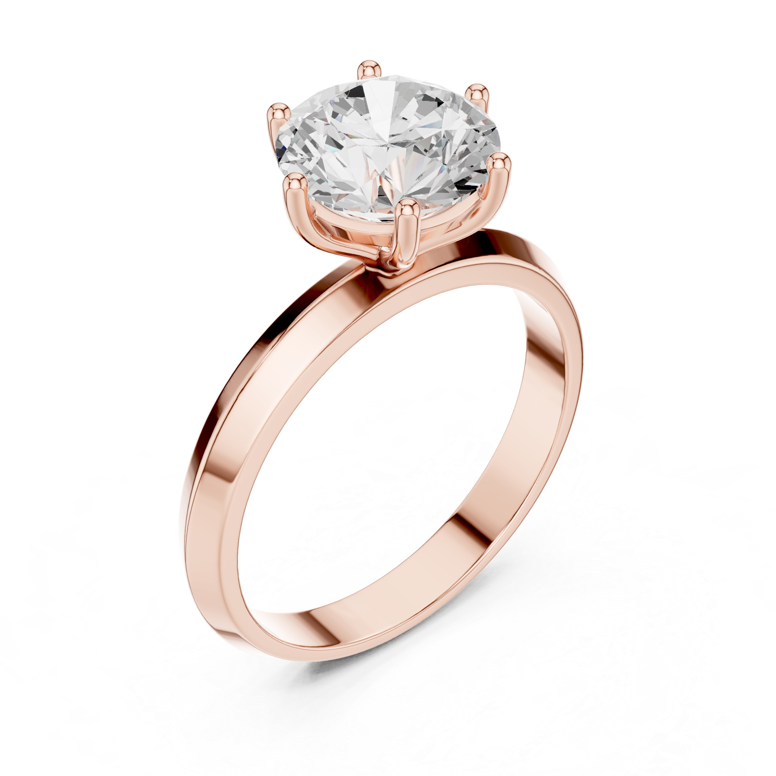 Classic Solitaire Diamond Engagement Ring