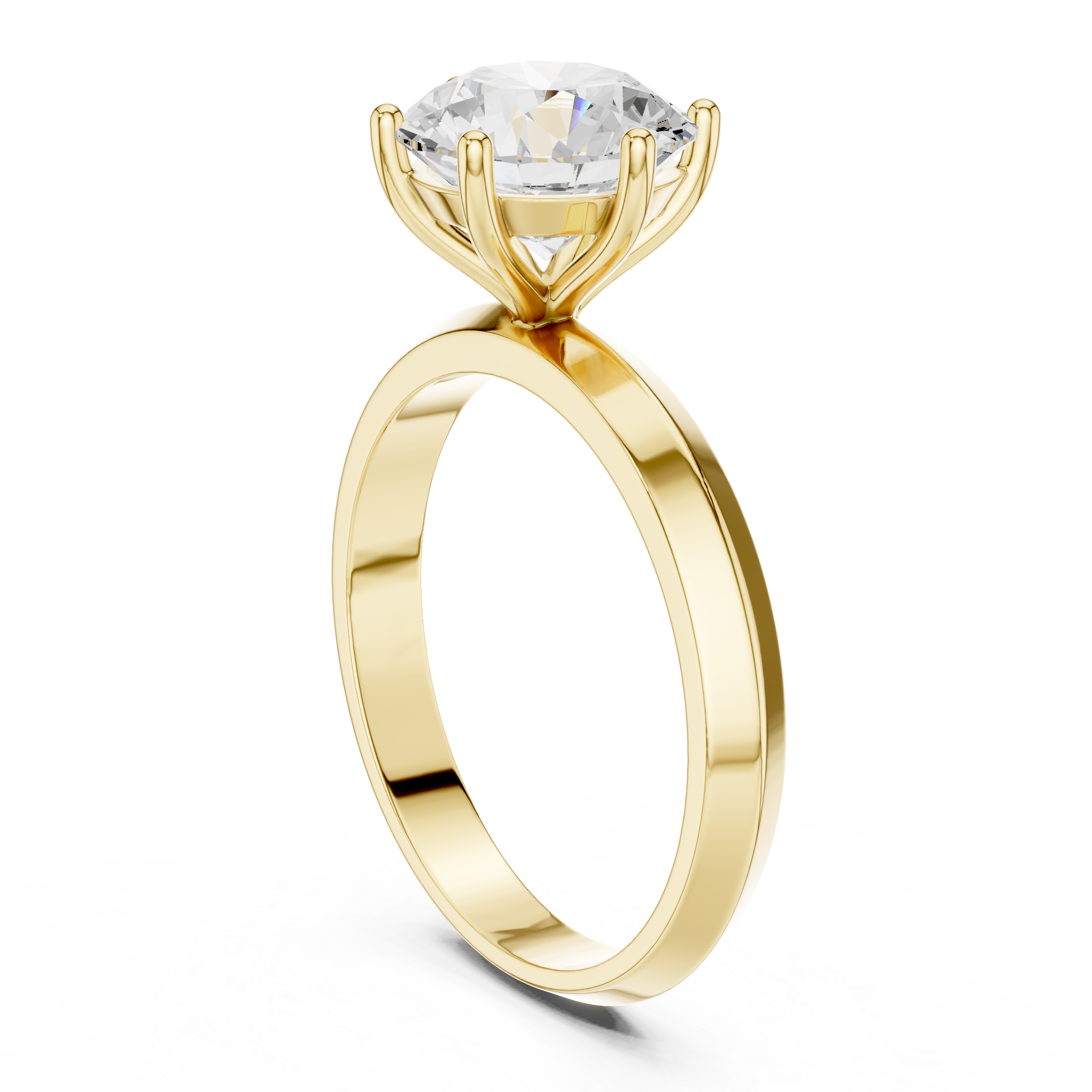 Classic Solitaire Diamond Engagement Ring