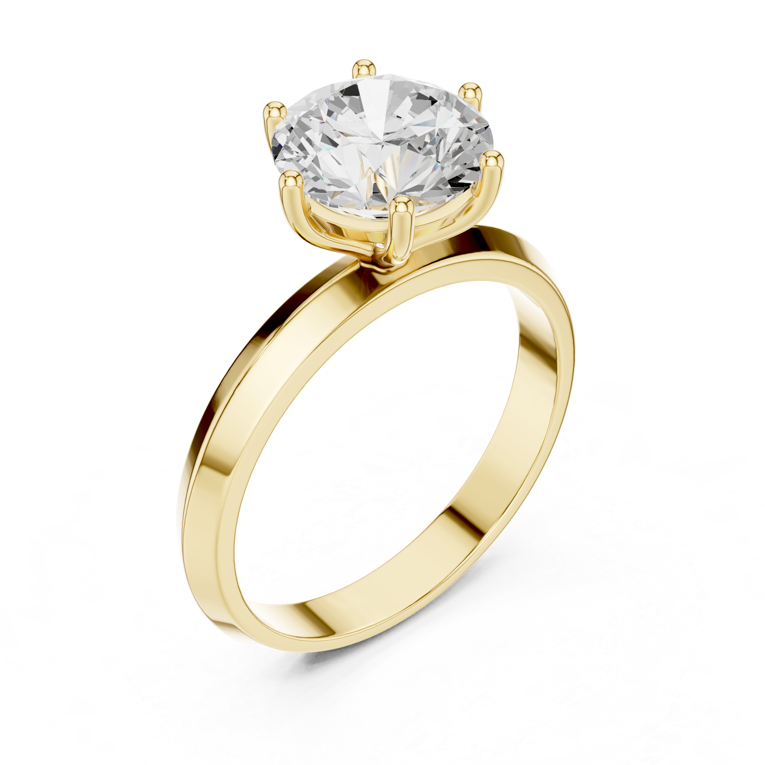 Classic Solitaire Diamond Engagement Ring