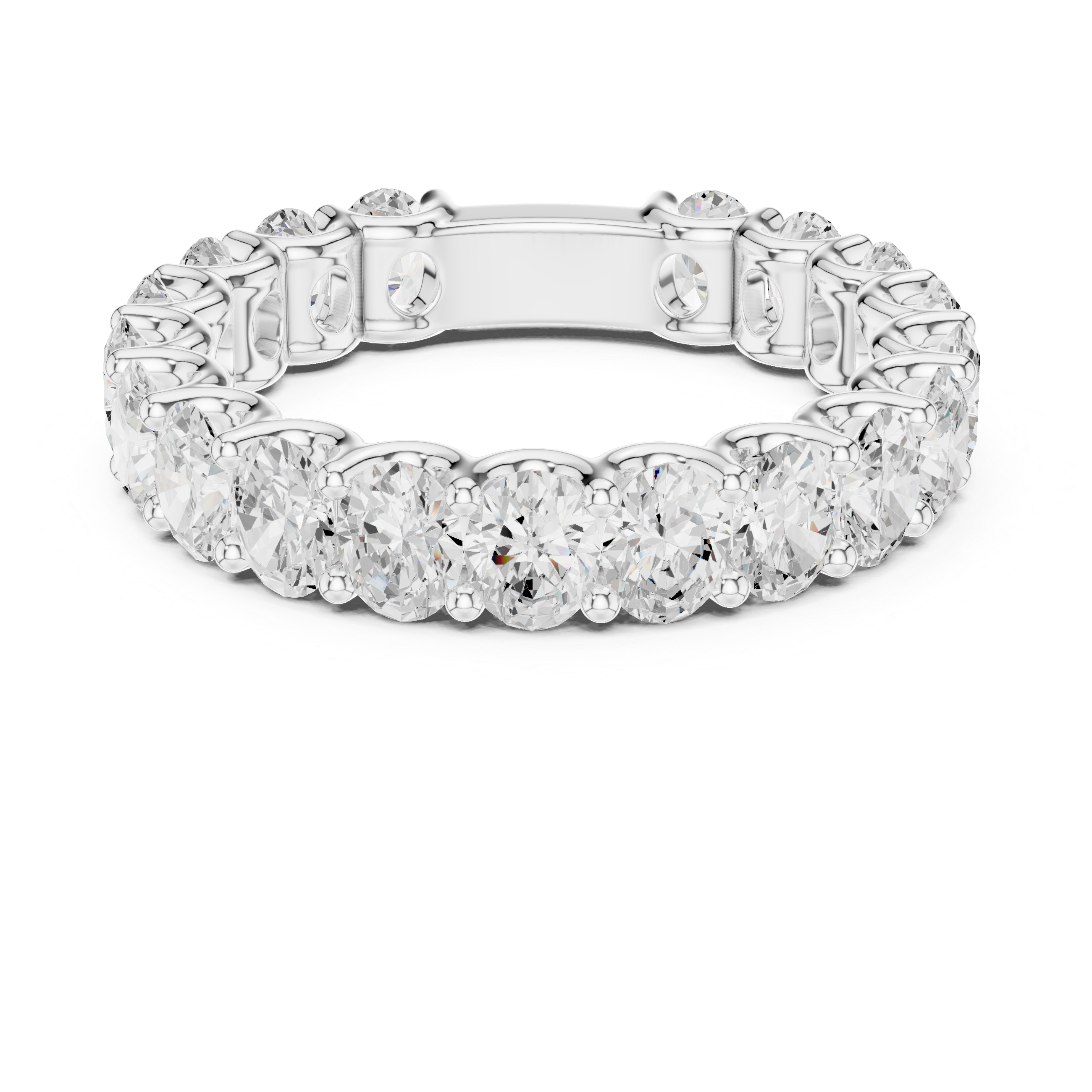 Oval Diamond Eternity Ring