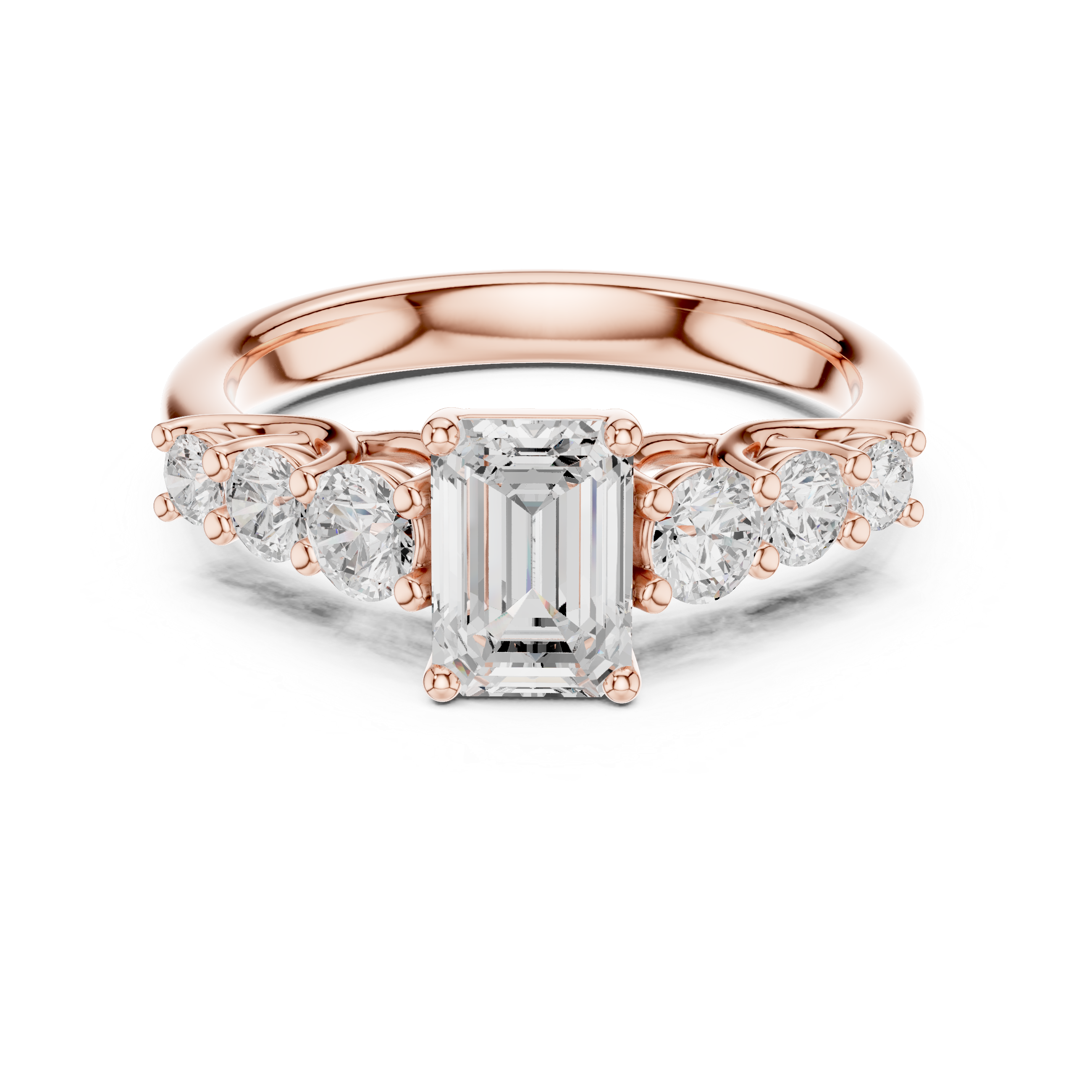 Emerald Cut Diamond Engagement Ring