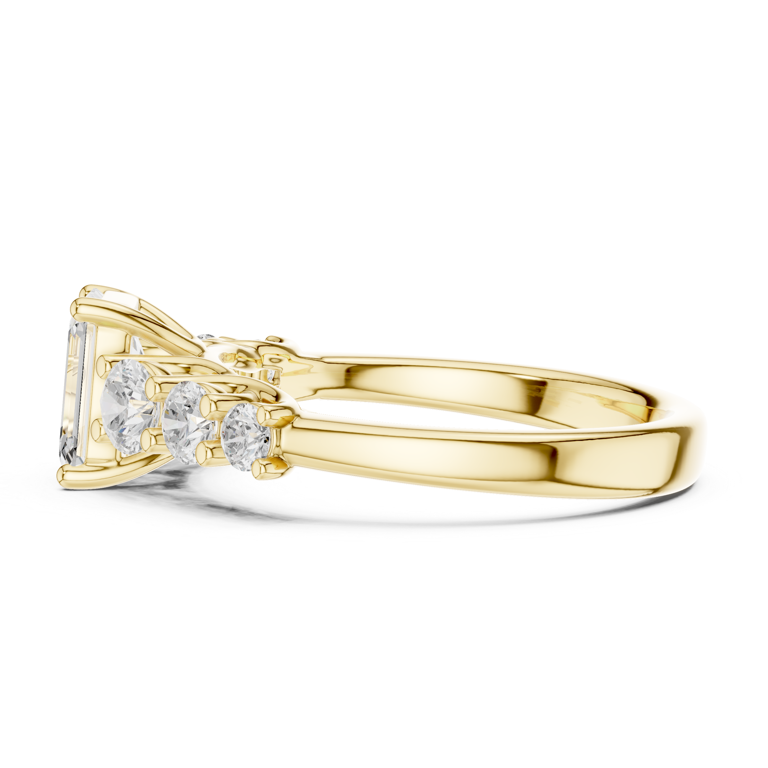 Emerald Cut Diamond Engagement Ring