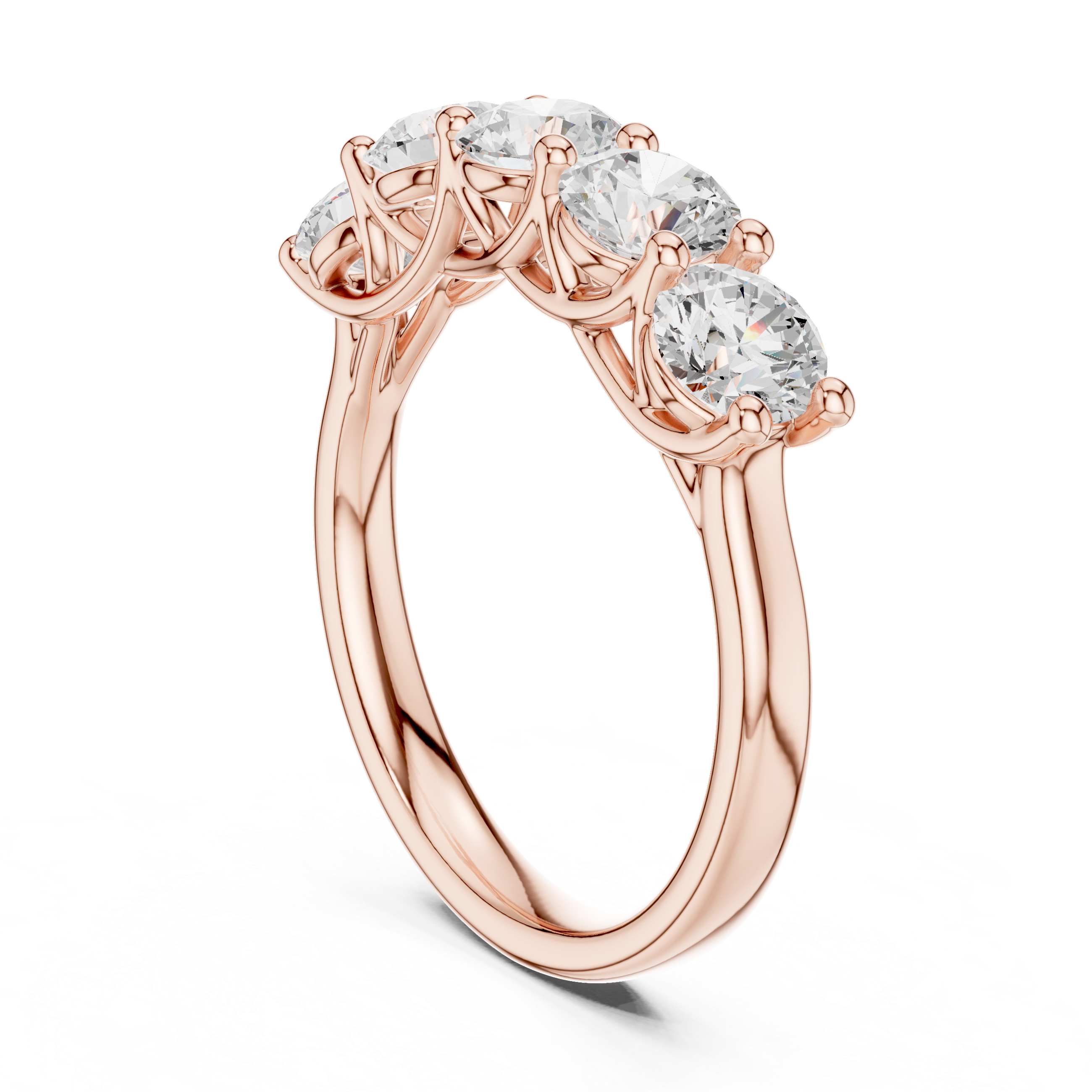 Five Stone Round Diamond Ring