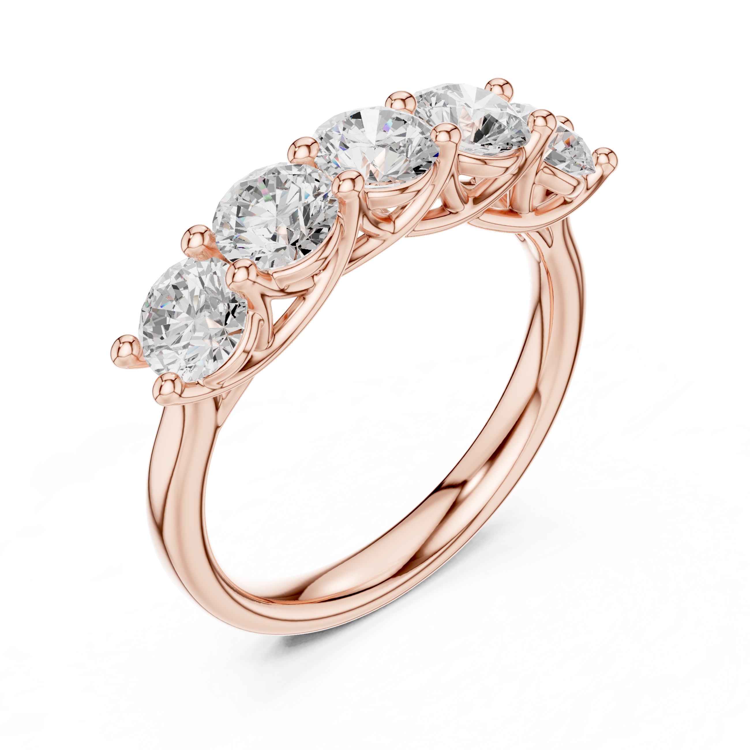 Five Stone Round Diamond Ring