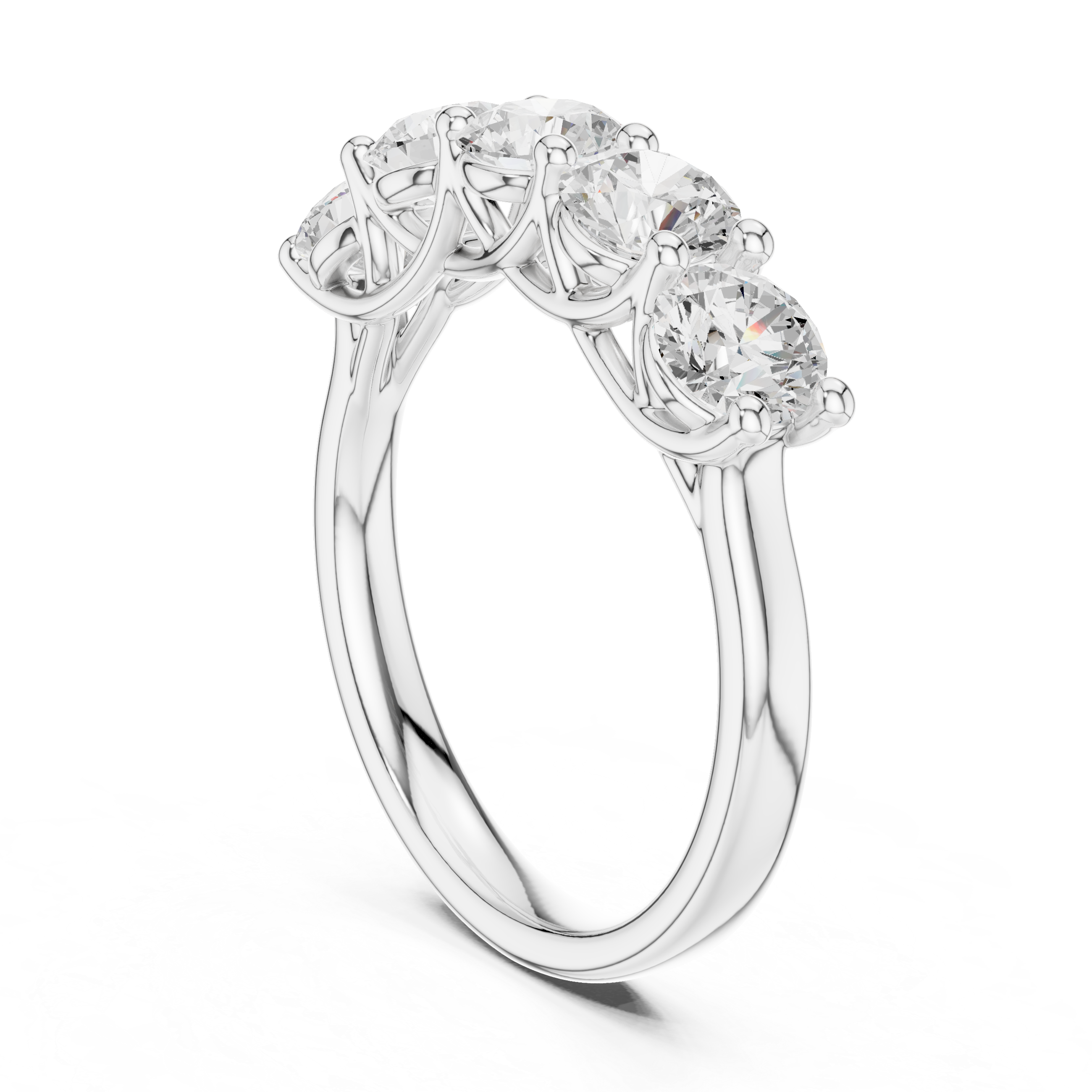 Five Stone Round Diamond Ring
