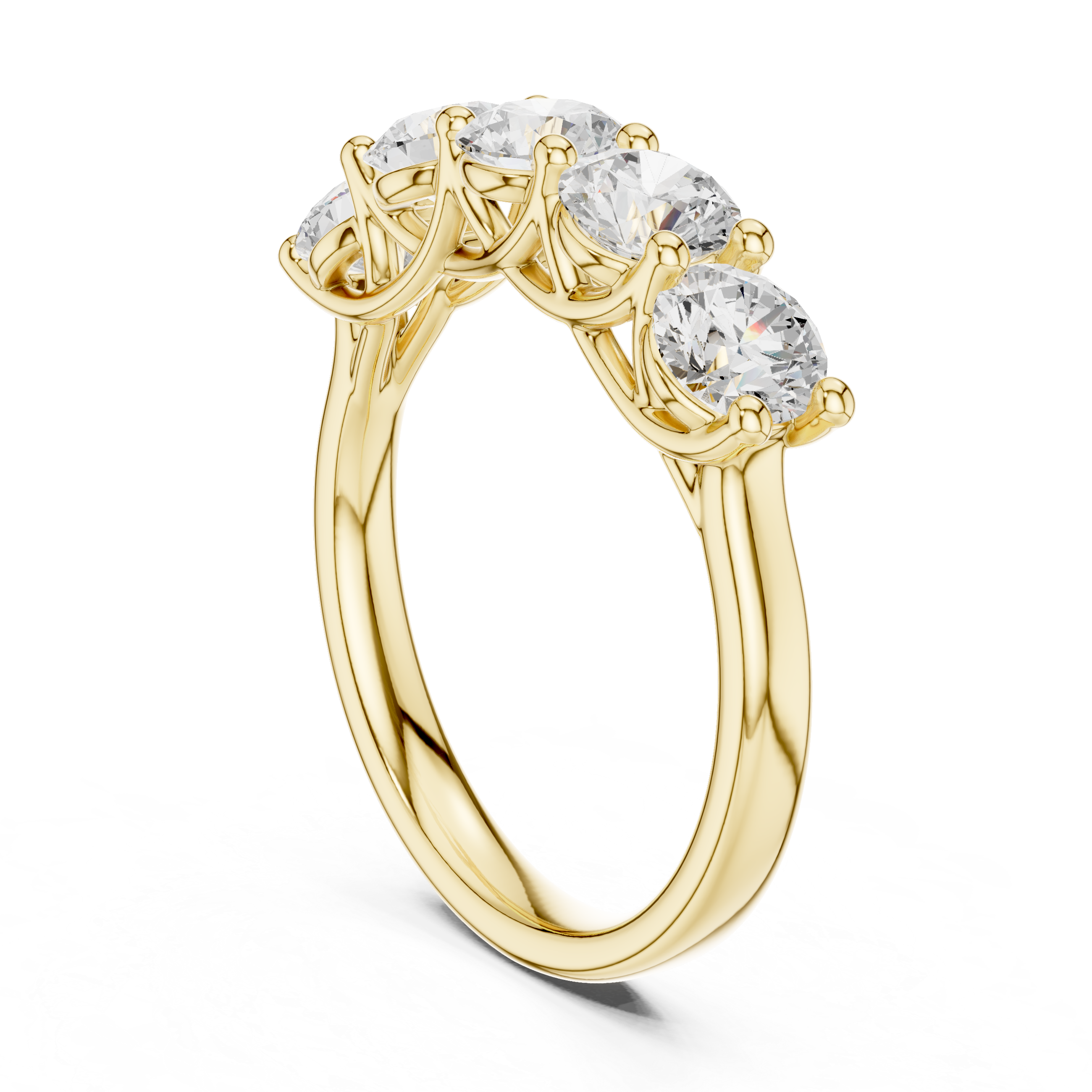 Five Stone Round Diamond Ring
