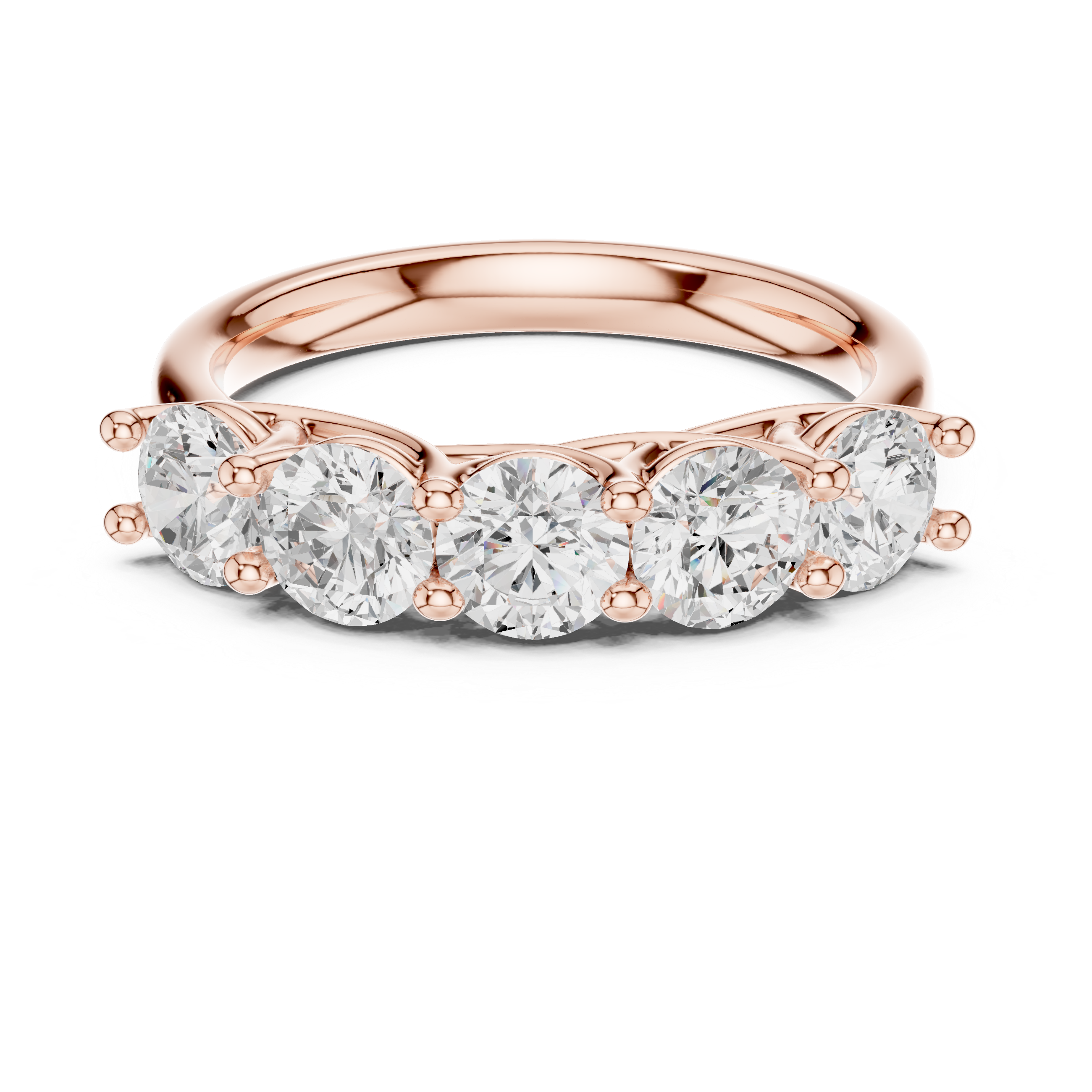 Five Stone Round Diamond Ring