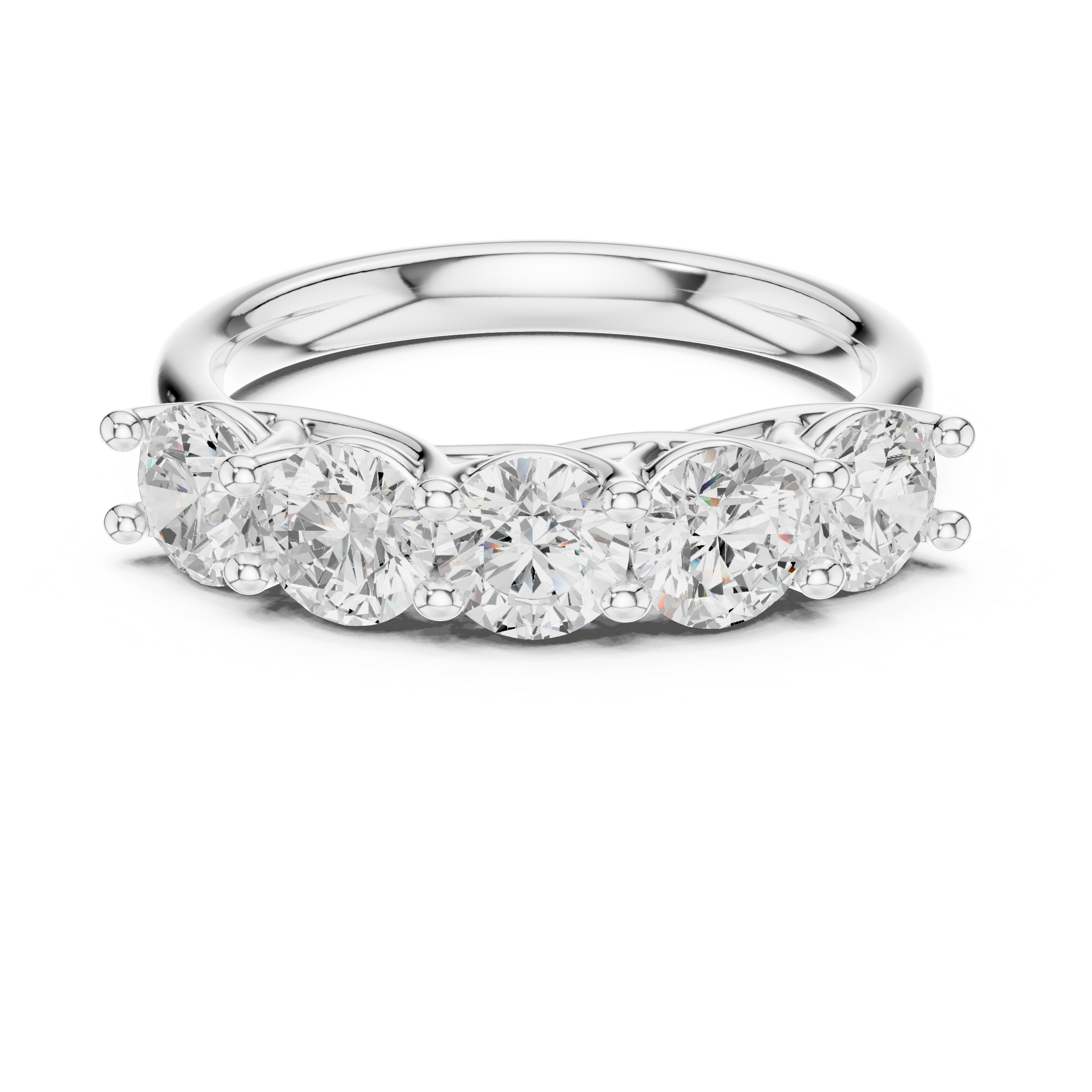 Five Stone Round Diamond Ring