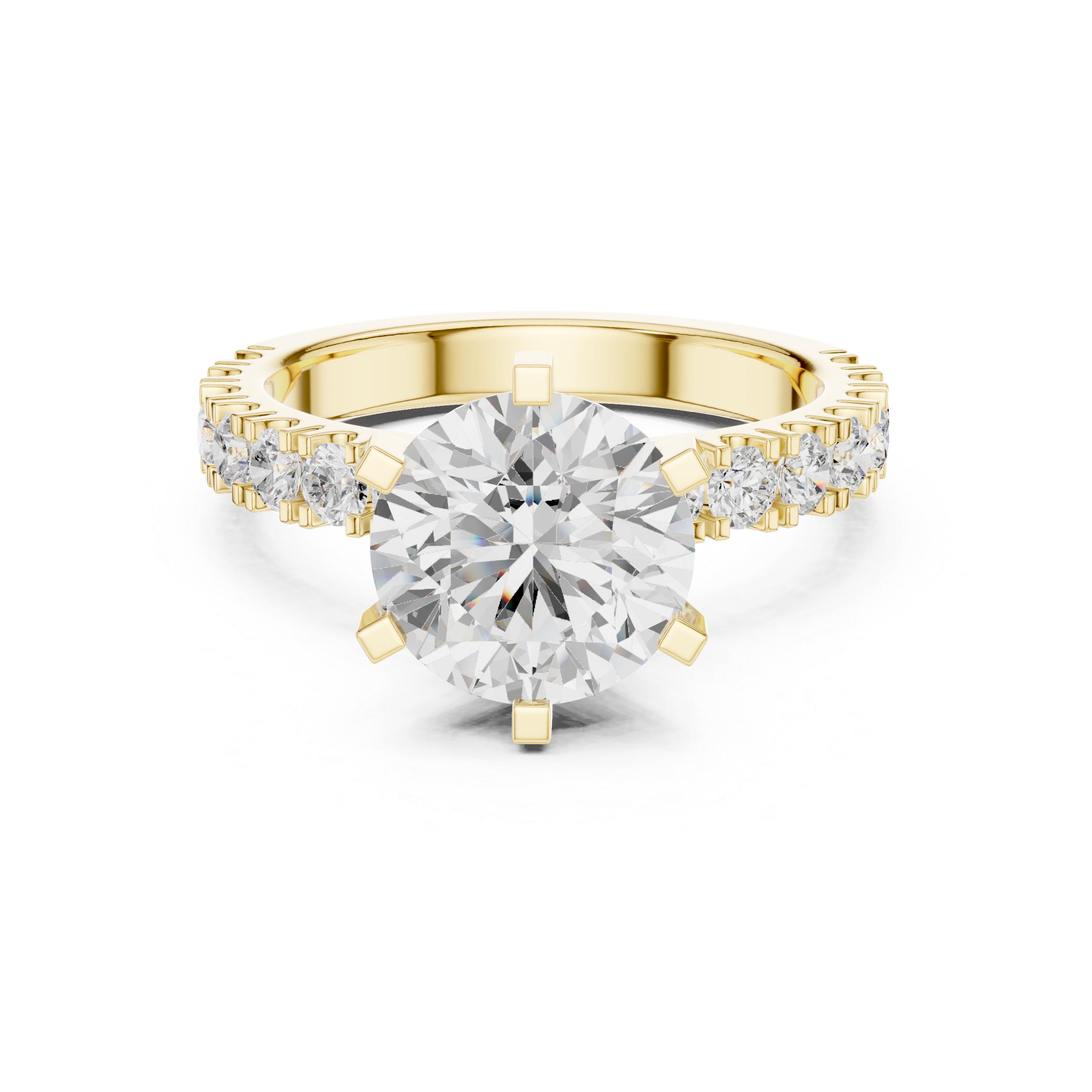 Round Solitaire Diamond Engagement Ring