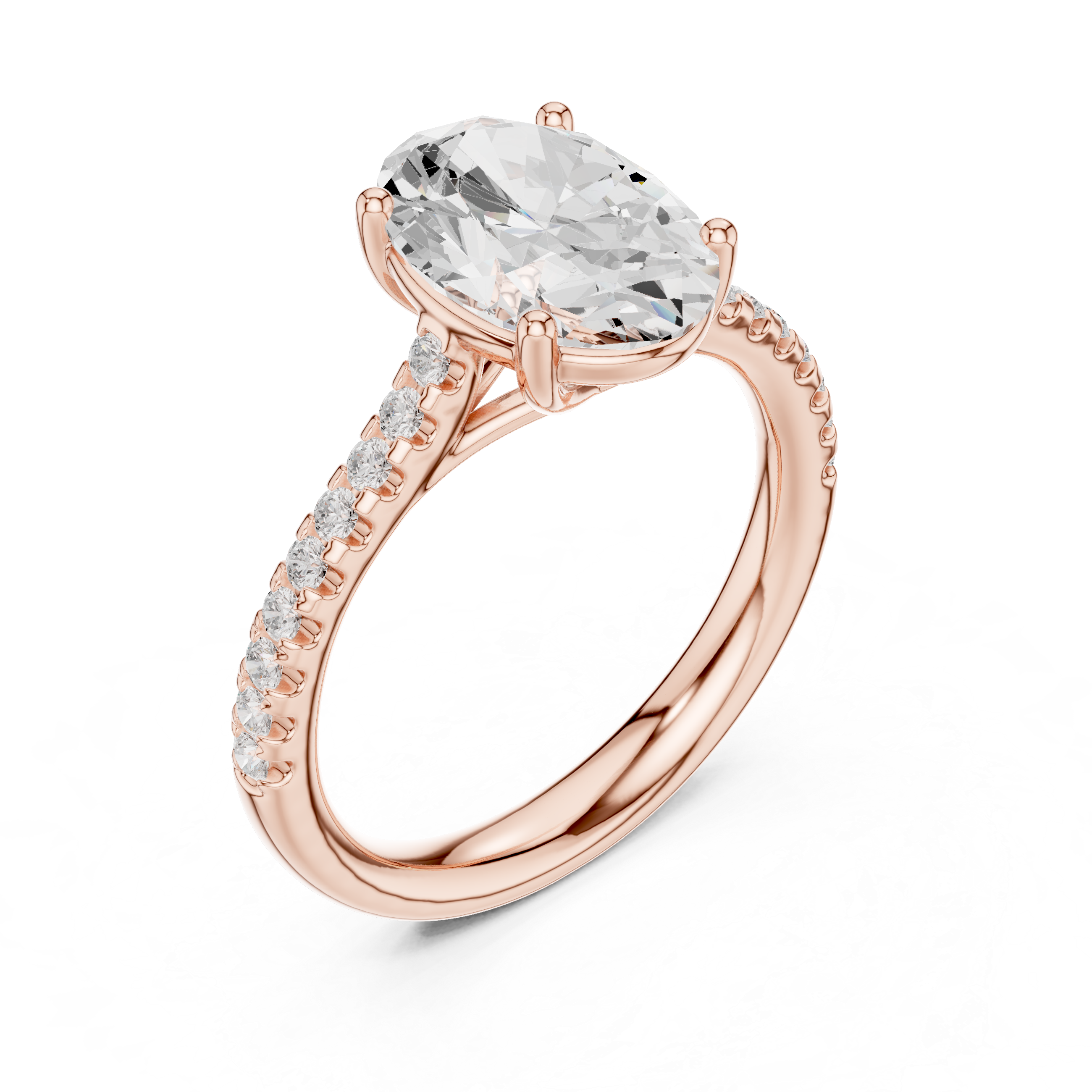 Oval Cut Solitaire Engagement Ring