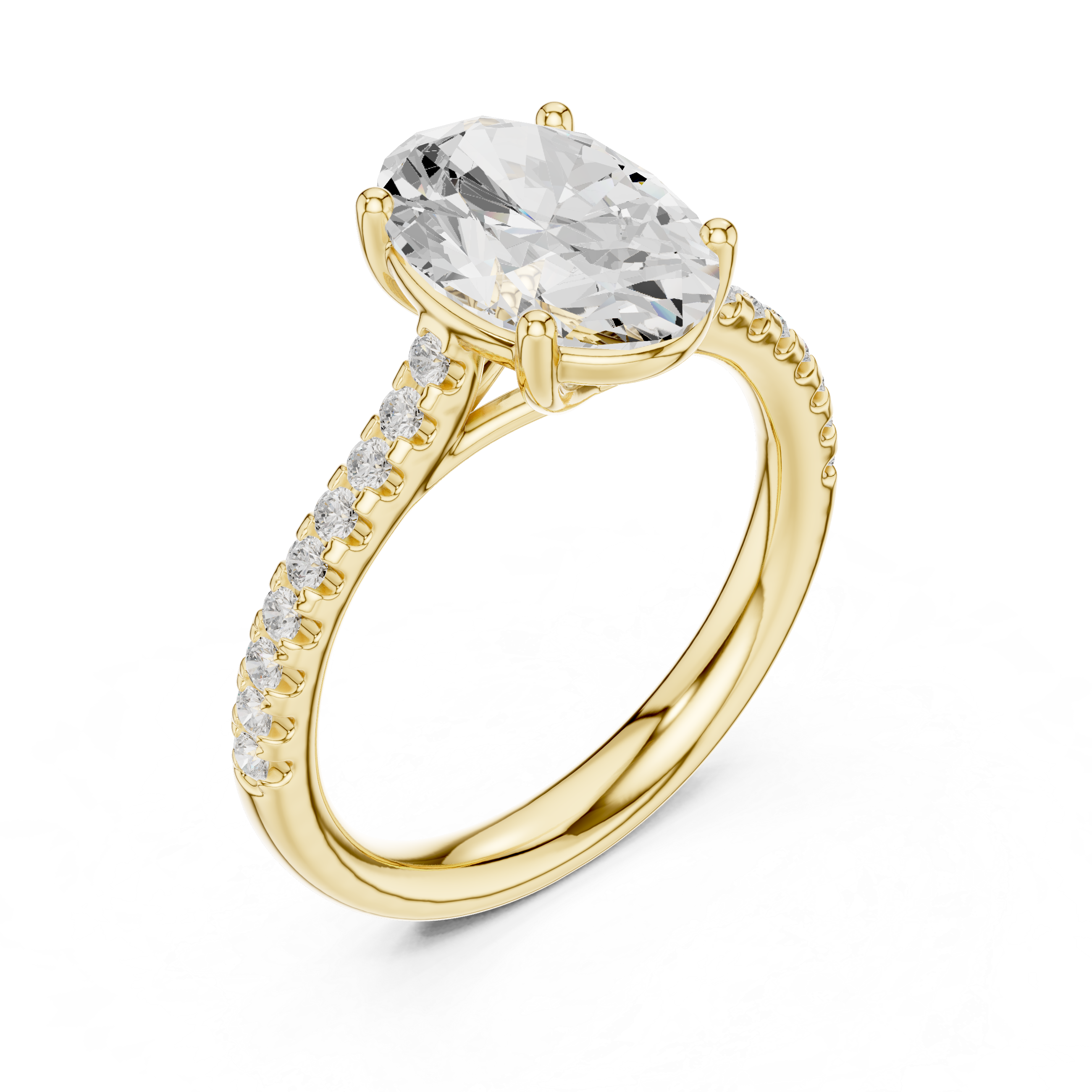 Oval Cut Solitaire Engagement Ring
