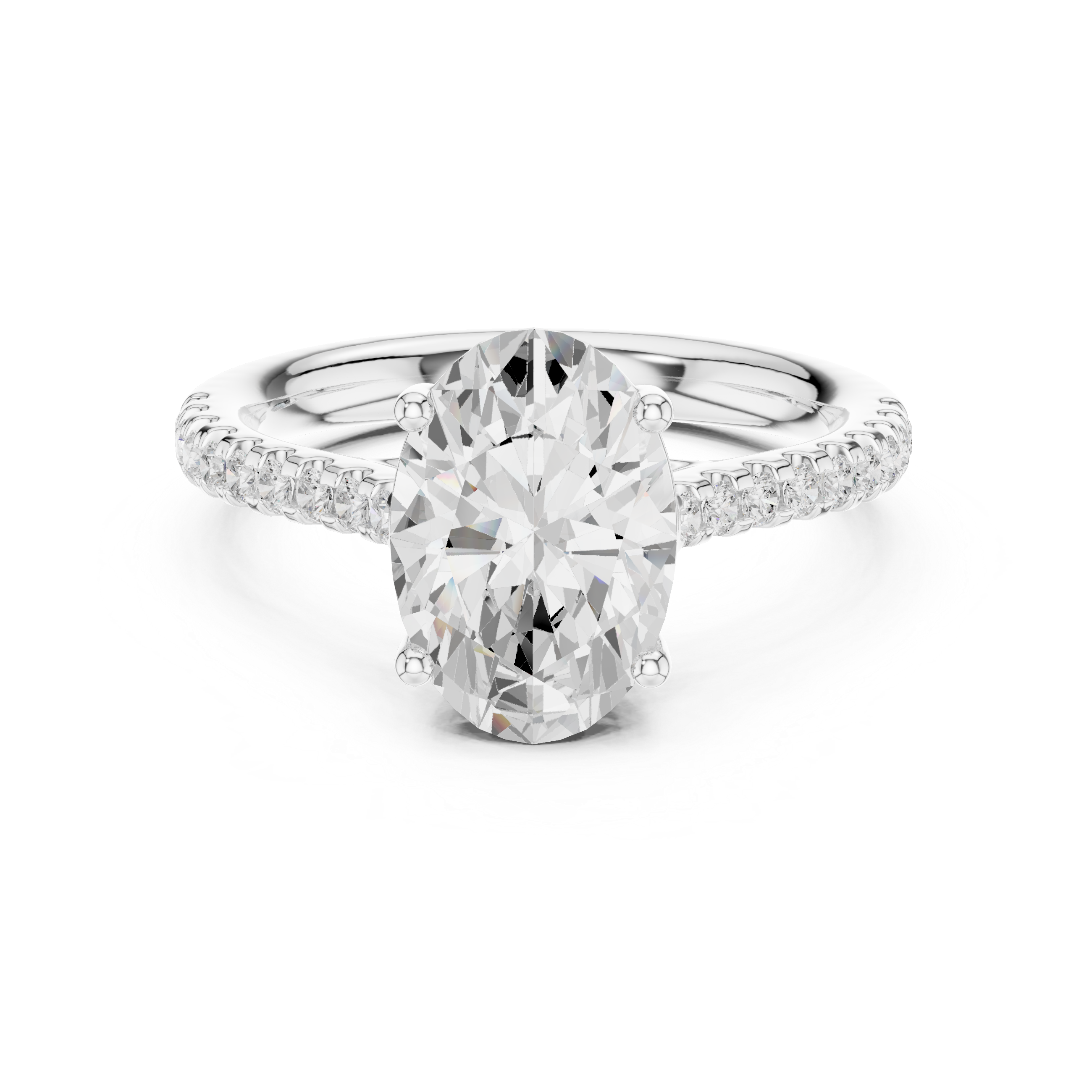 Oval Cut Solitaire Engagement Ring