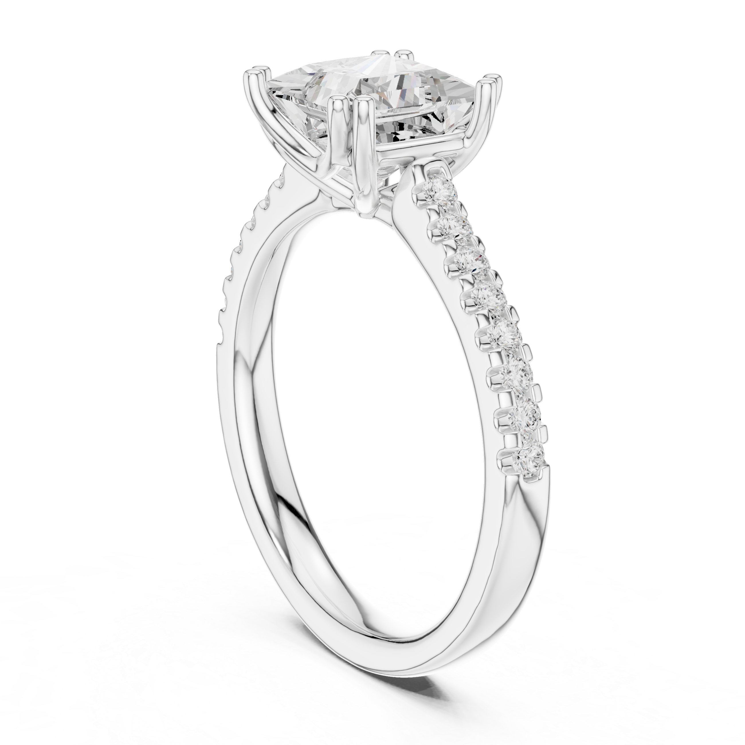Princess Cut Solitaire Engagement Ring