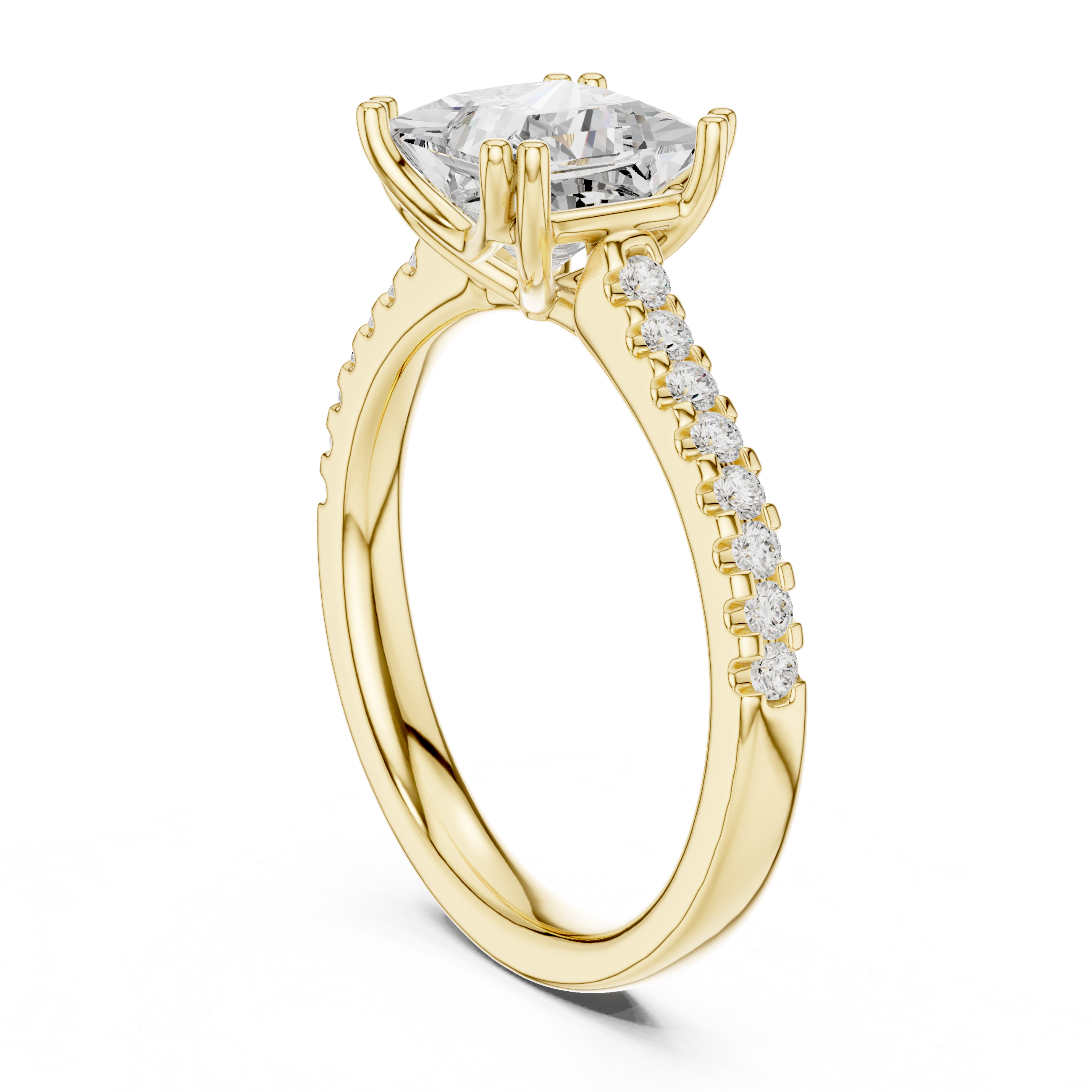 Princess Cut Solitaire Engagement Ring