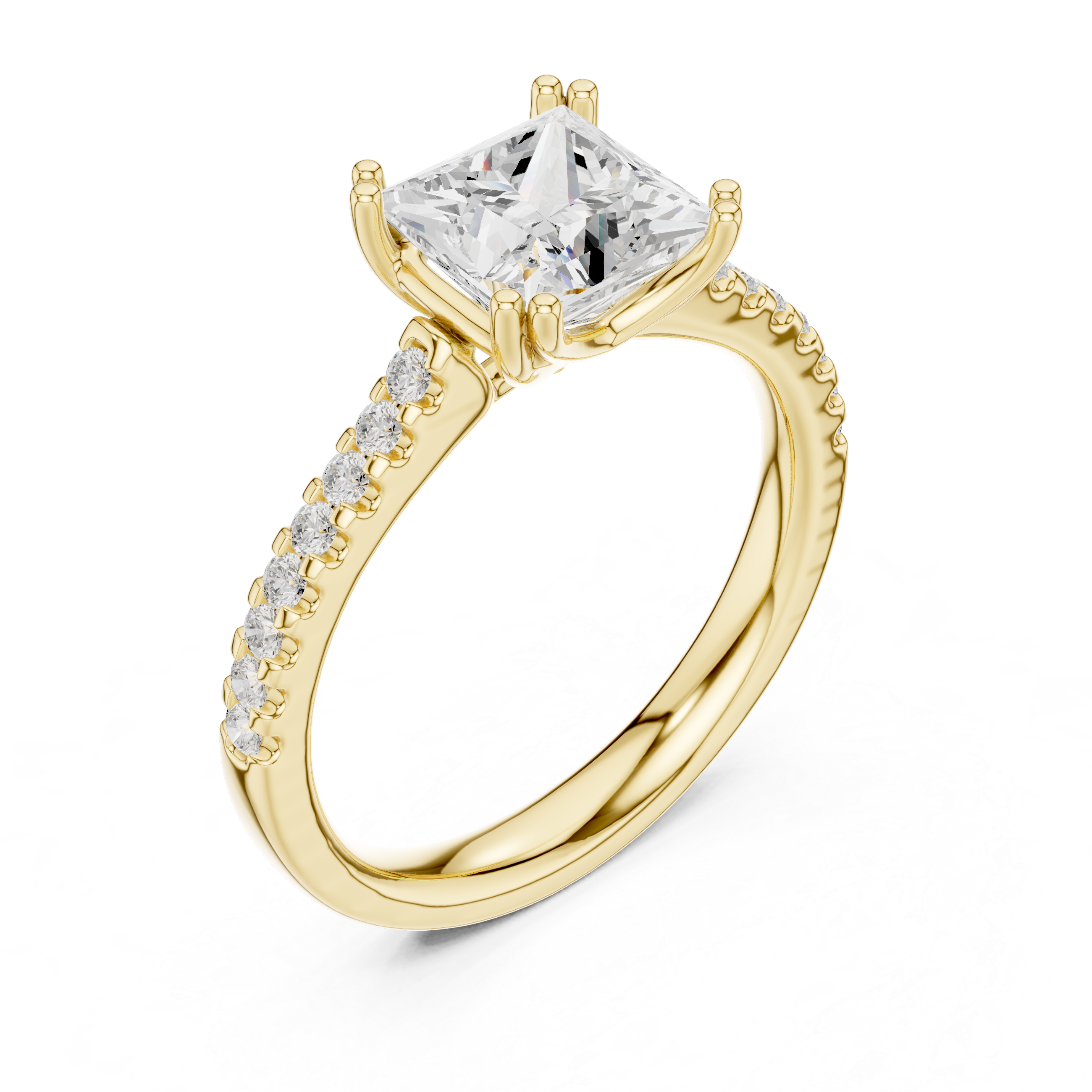 Princess Cut Solitaire Engagement Ring