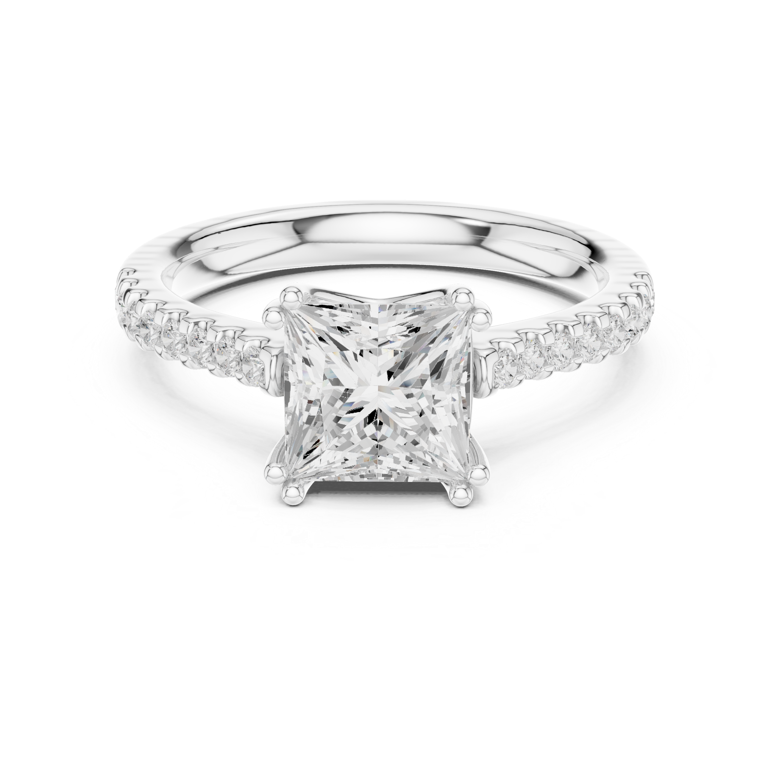 Princess Cut Solitaire Engagement Ring