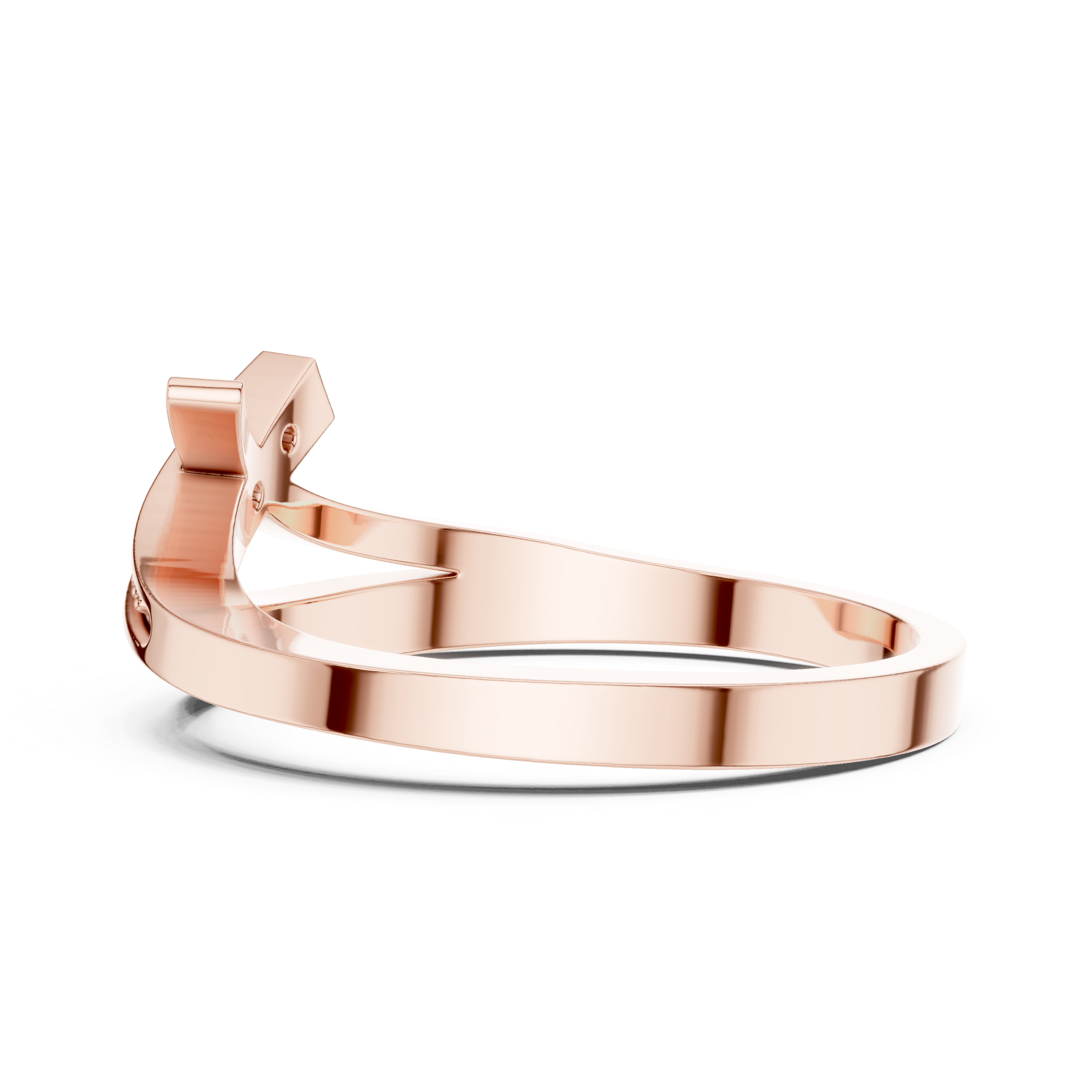 Modern Diamond Criss Cross Ring
