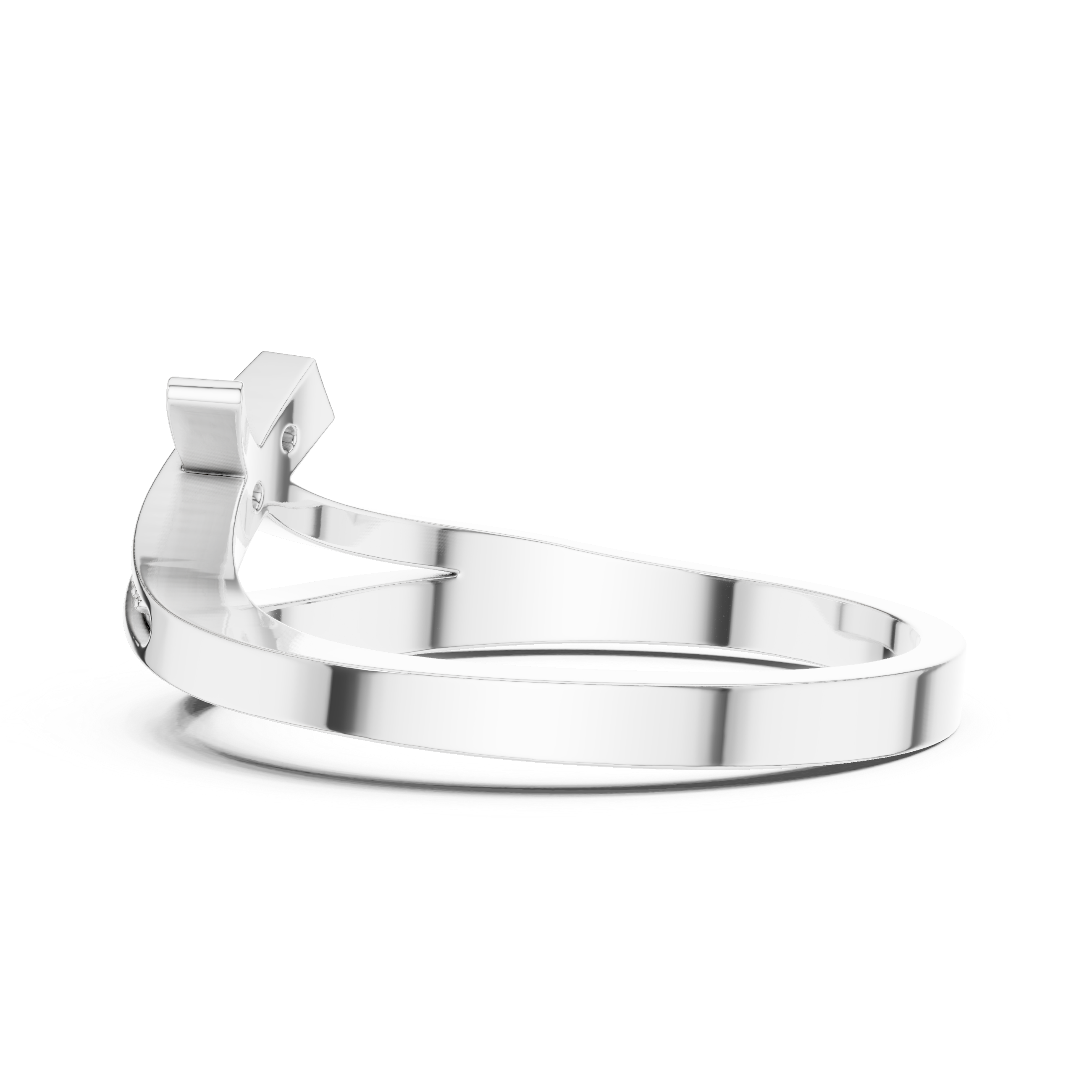 Modern Diamond Criss Cross Ring