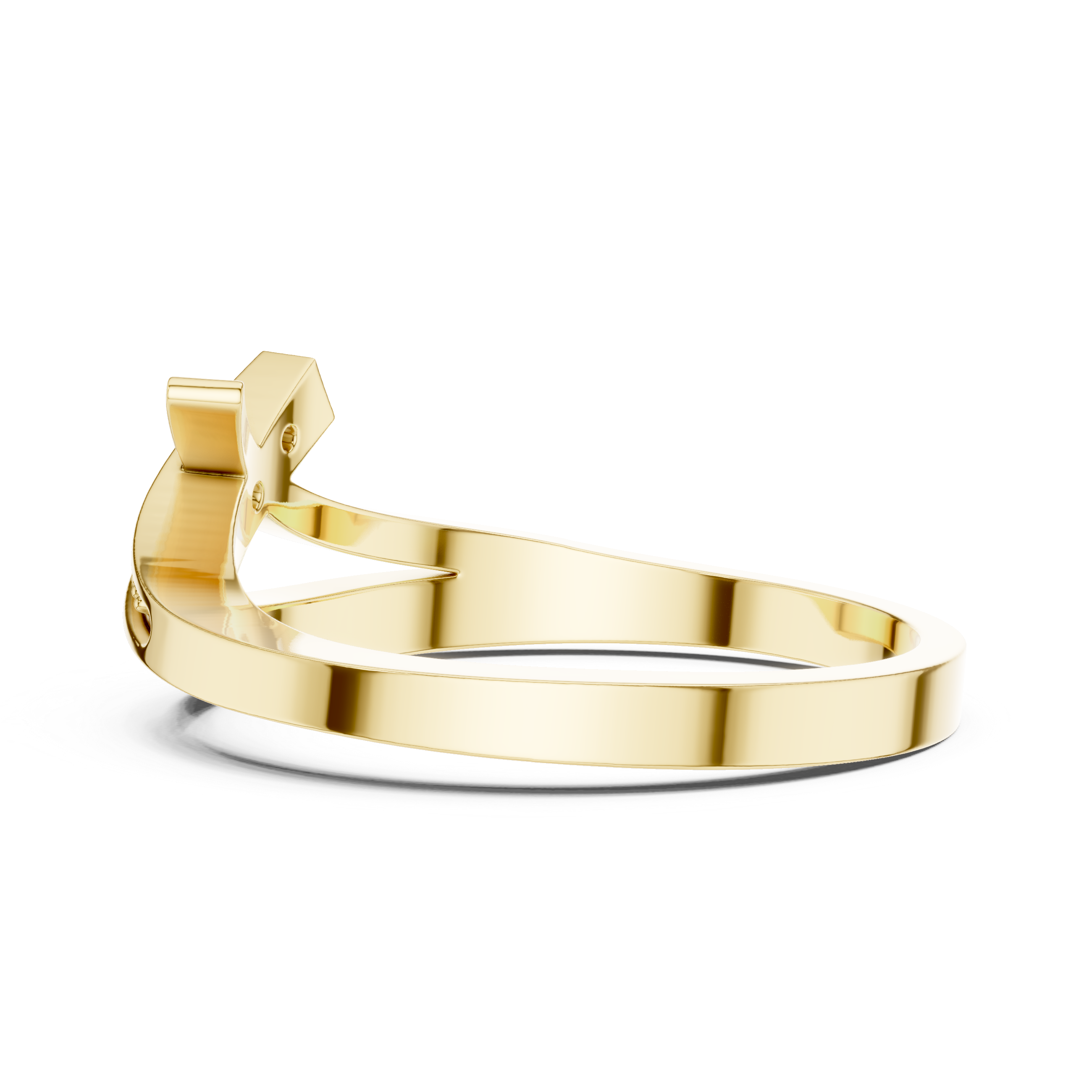 Modern Diamond Criss Cross Ring