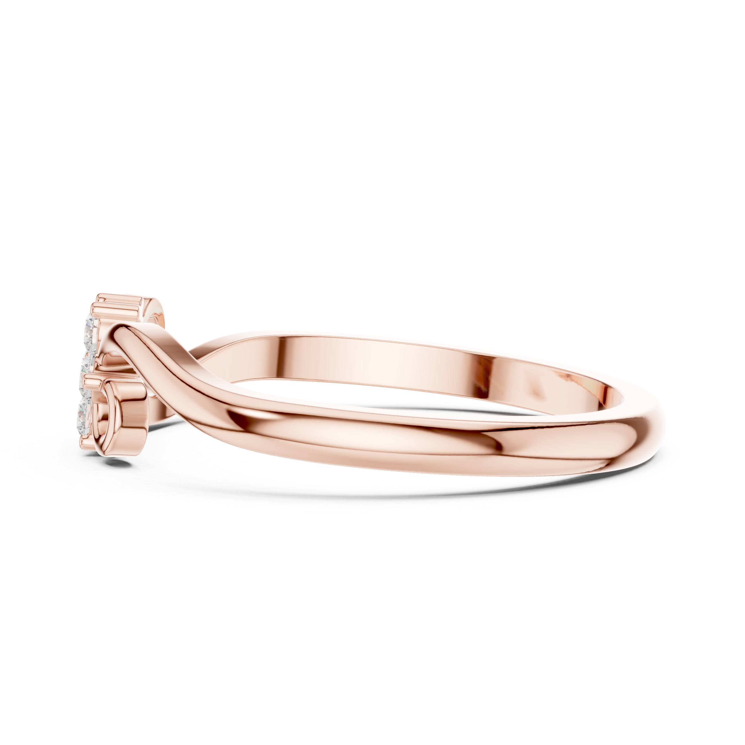 Vintage Diamond Floral Twist Ring