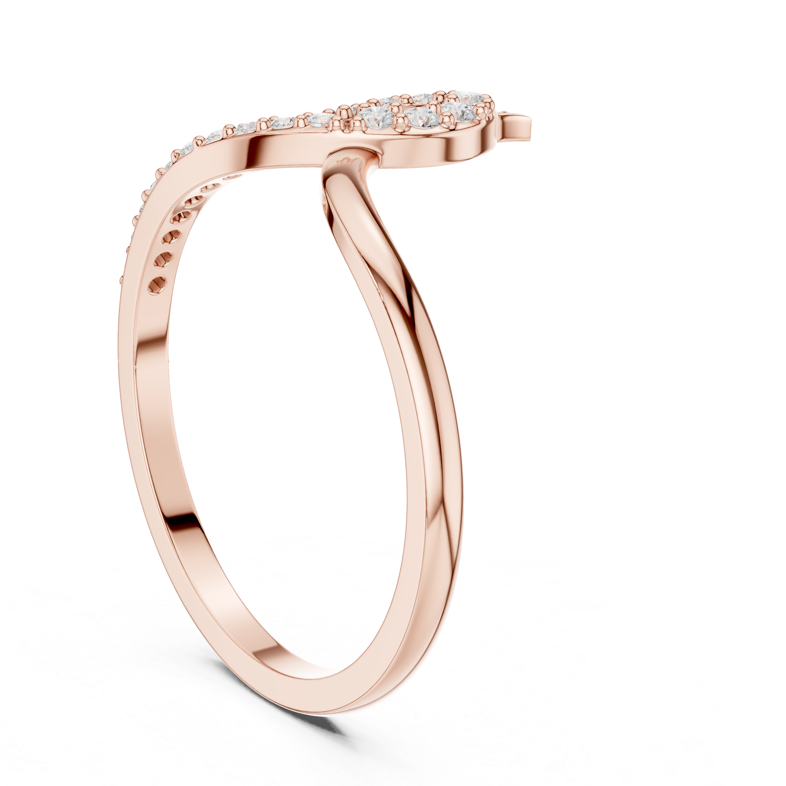 Diamond Infinity Twist Ring