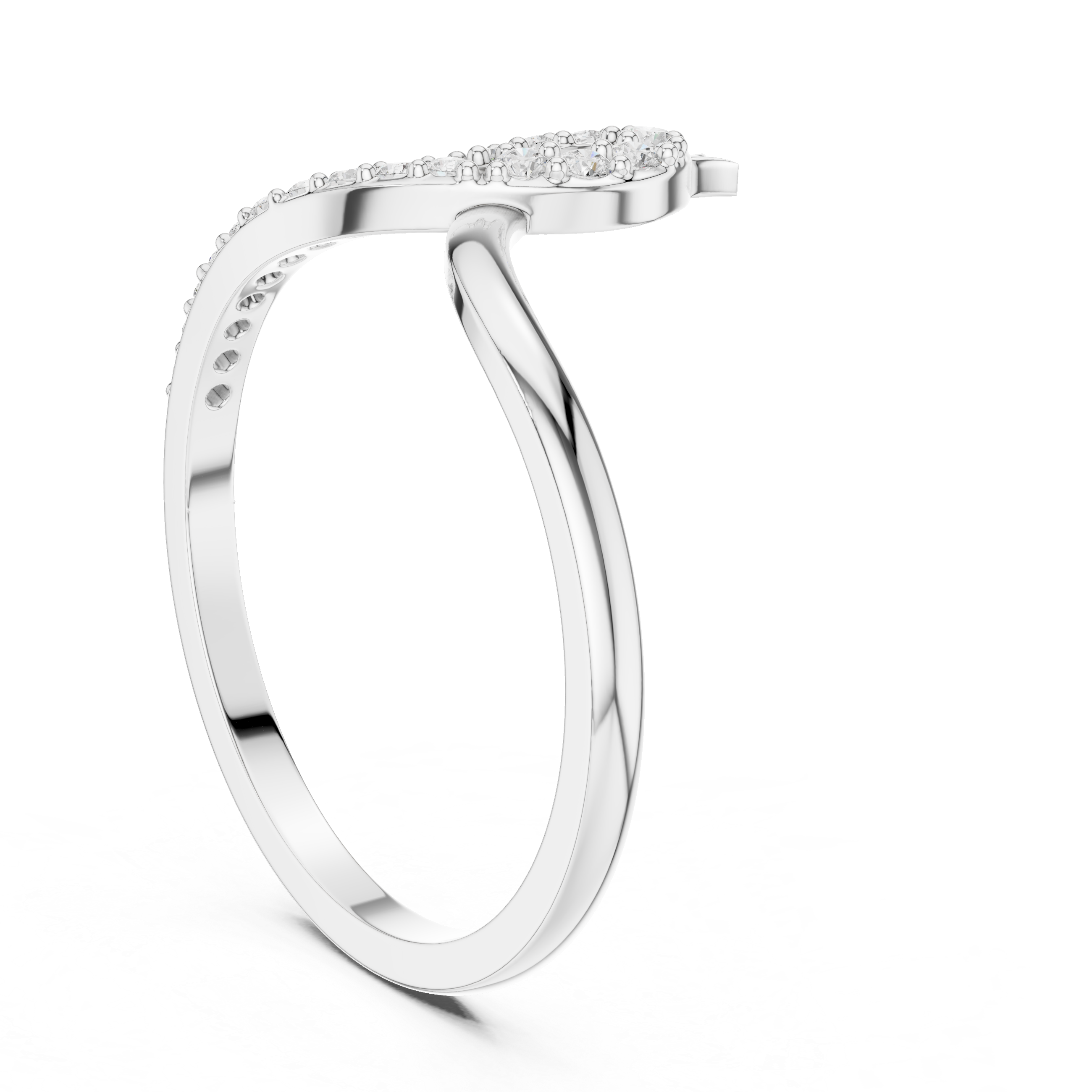 Diamond Infinity Twist Ring