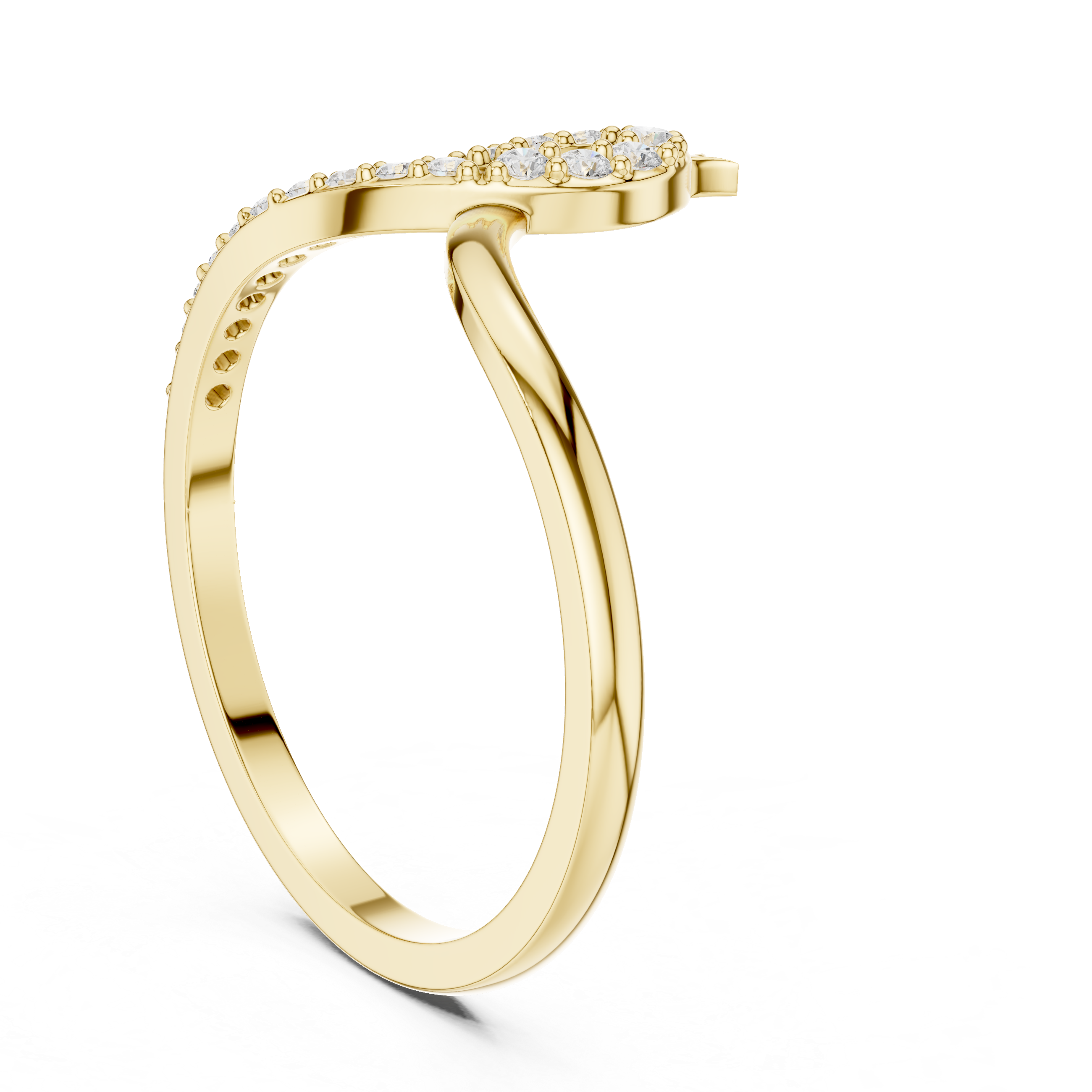 Diamond Infinity Twist Ring