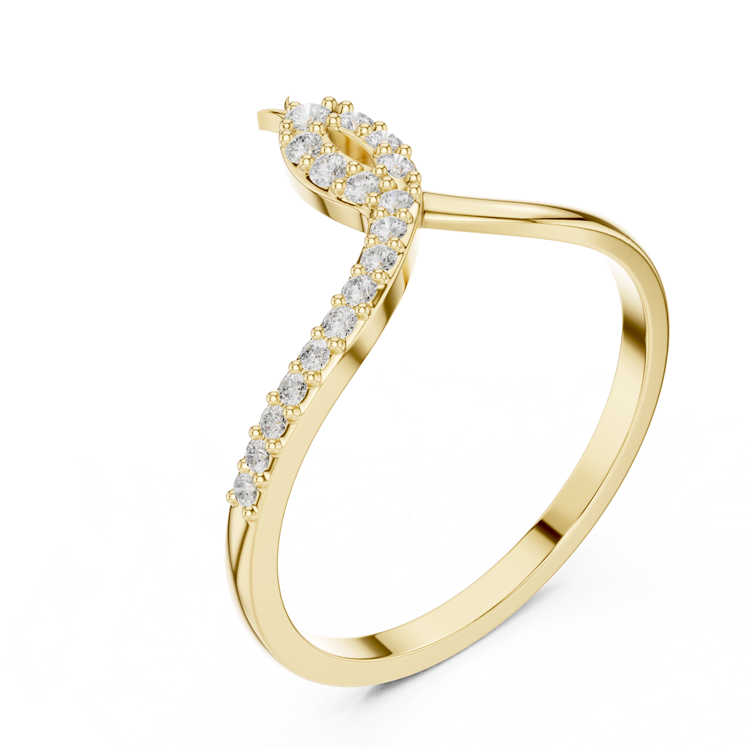 Diamond Infinity Twist Ring