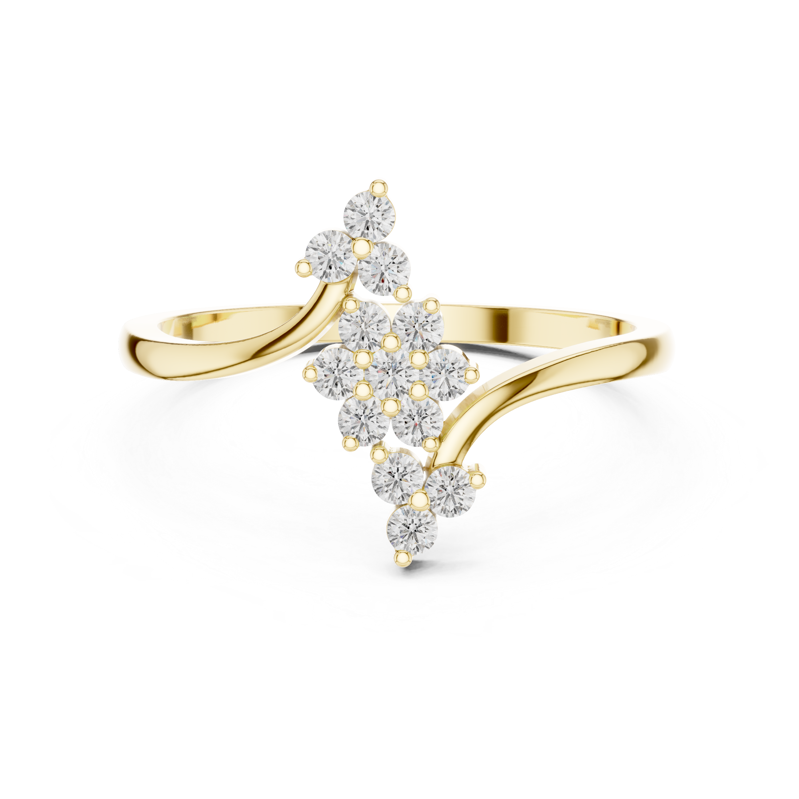 Diamond Cluster Bypass Ring